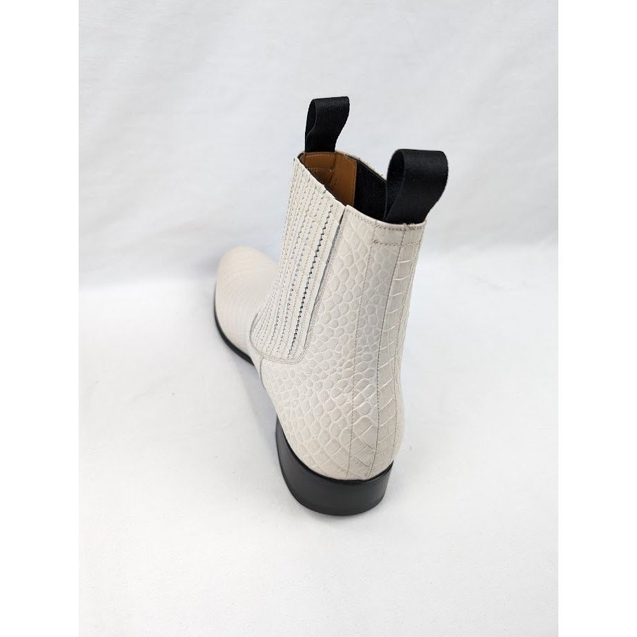 Tom Ford o1rshd1 Alligator-embossed Leather Boots in Ivory Size US 12 / EU 45 - 10 Thumbnail