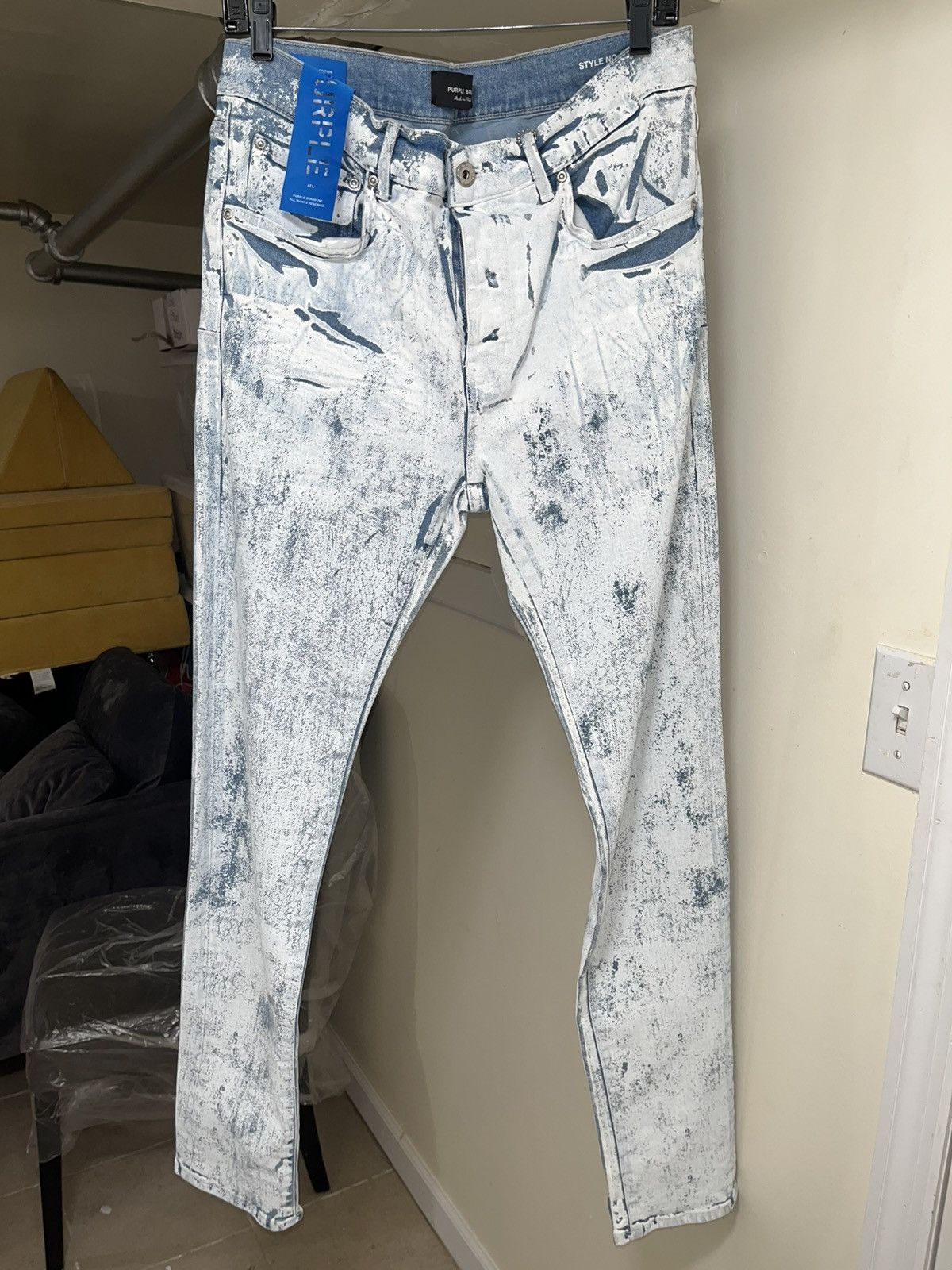 Purple Brand Purple Brand Painted Denim Limited Edition Sz 34 Size US 34 / EU 50 - 2 Thumbnail