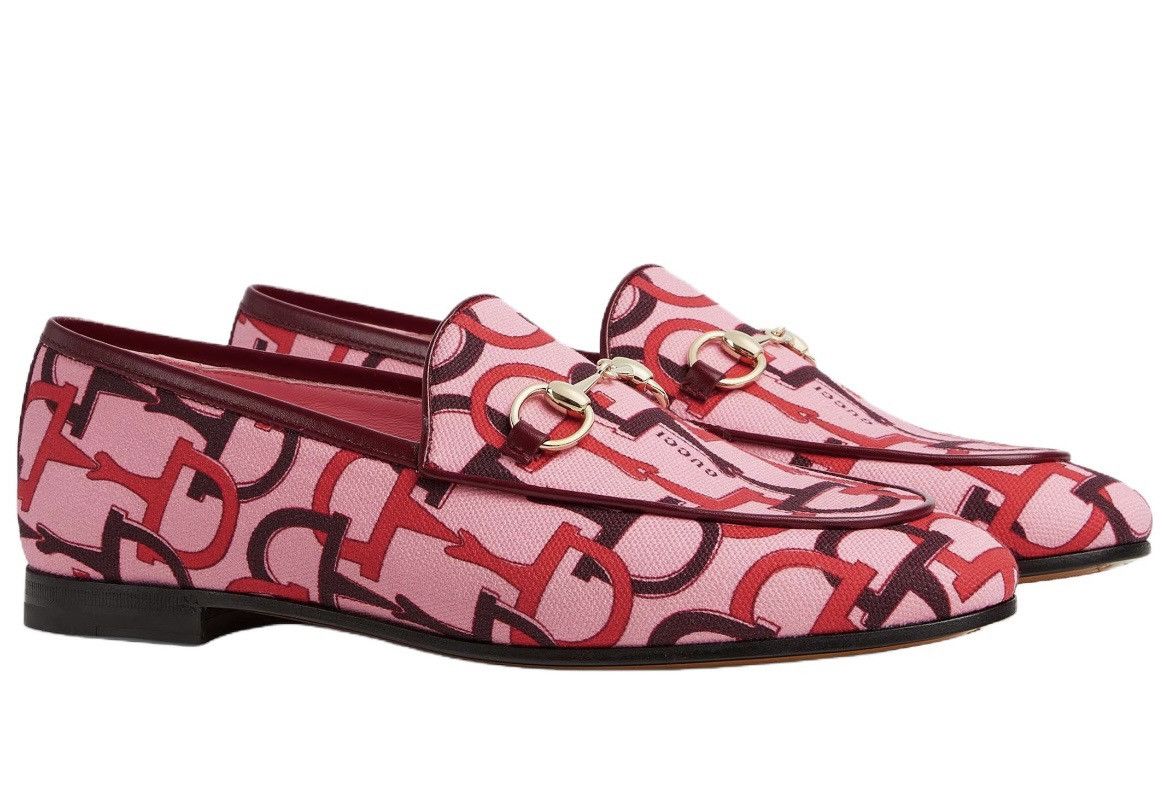 Gucci Gucci Jordaan Loafers Pink Multi size 36 Size US 6 / IT 36 - 1 Thumbnail