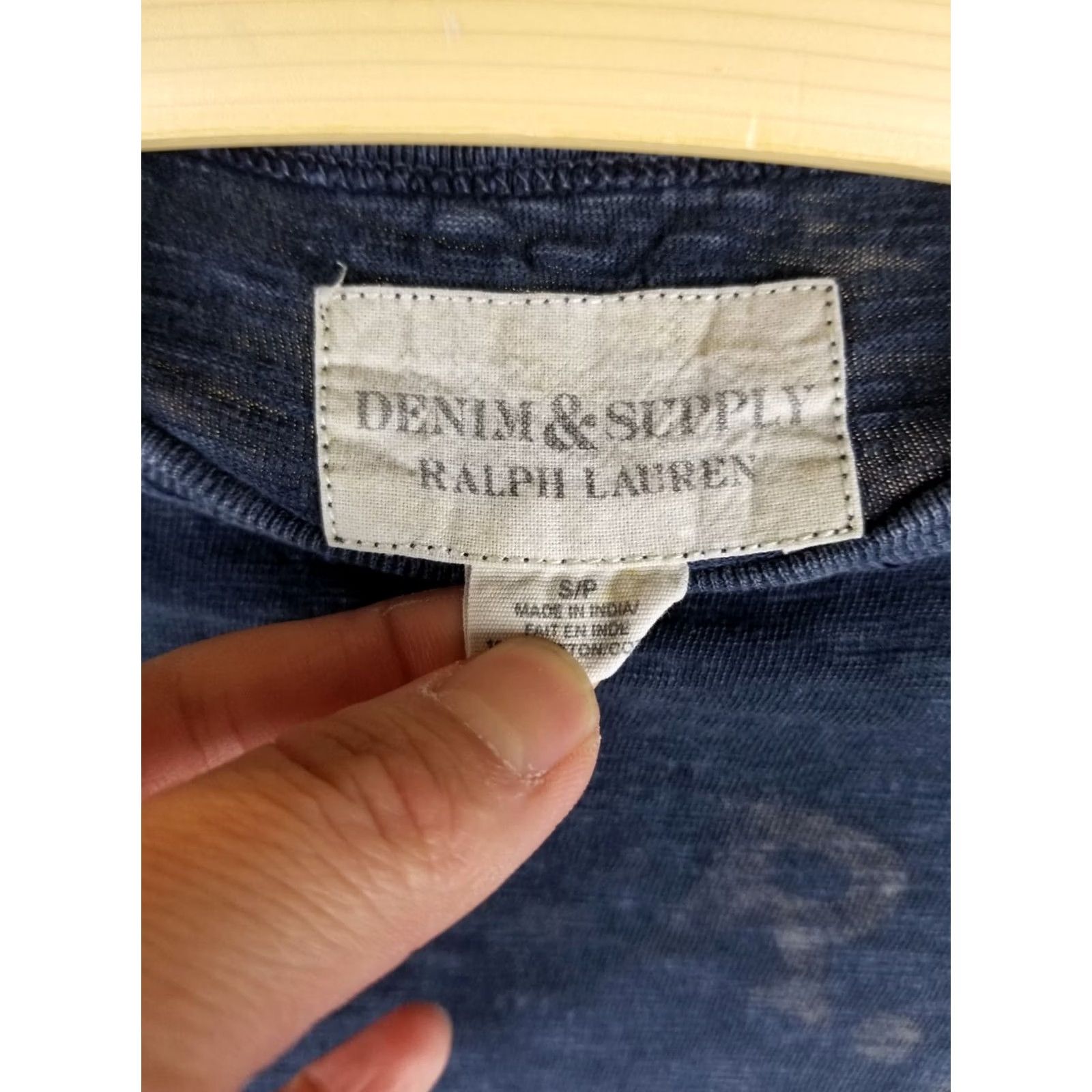 Ralph Lauren VINTAGE RALPH LAUREN DENIM SUPPLY U.S.R.L INDIGO T-SHIRT SZ SMALL Blue Men Size US S / EU 44-46 / 1 - 3 Thumbnail