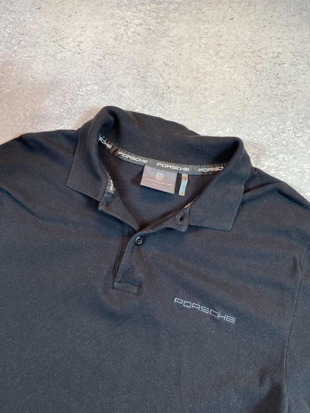 Designer × Porsche Design Porsche Design Men’s Black Polo Shirt Size Large Size US L / EU 52-54 / 3 - 5 Thumbnail