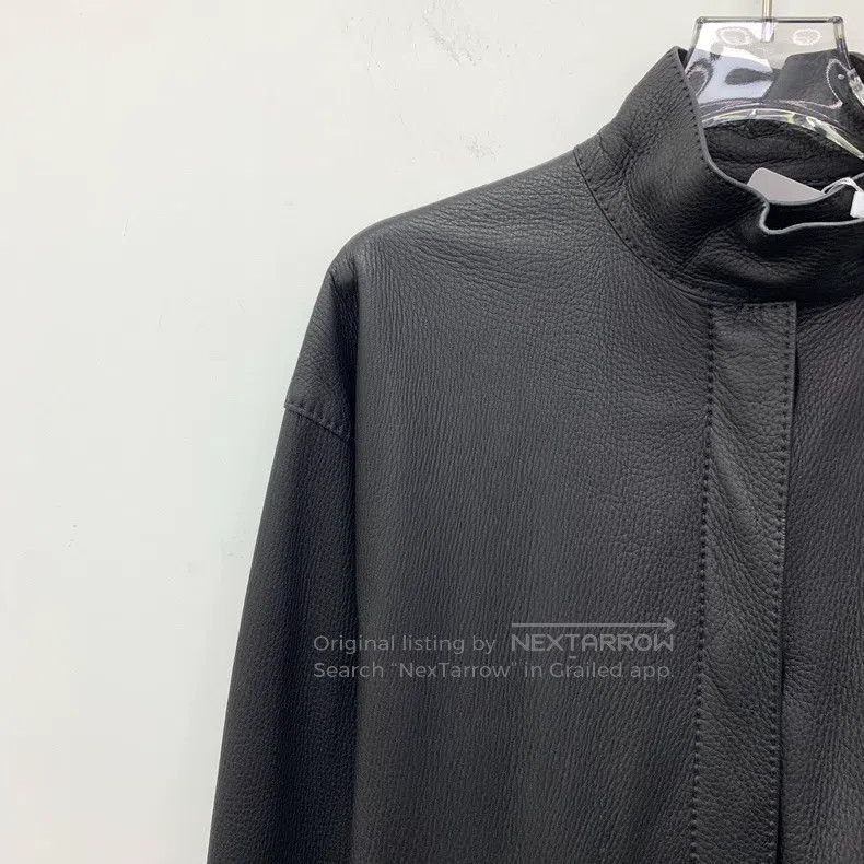 Hermes Hermes Black Buckle Long Sleeve Leather Jacket Size XXS / US 00 / IT 34 - 3 Thumbnail
