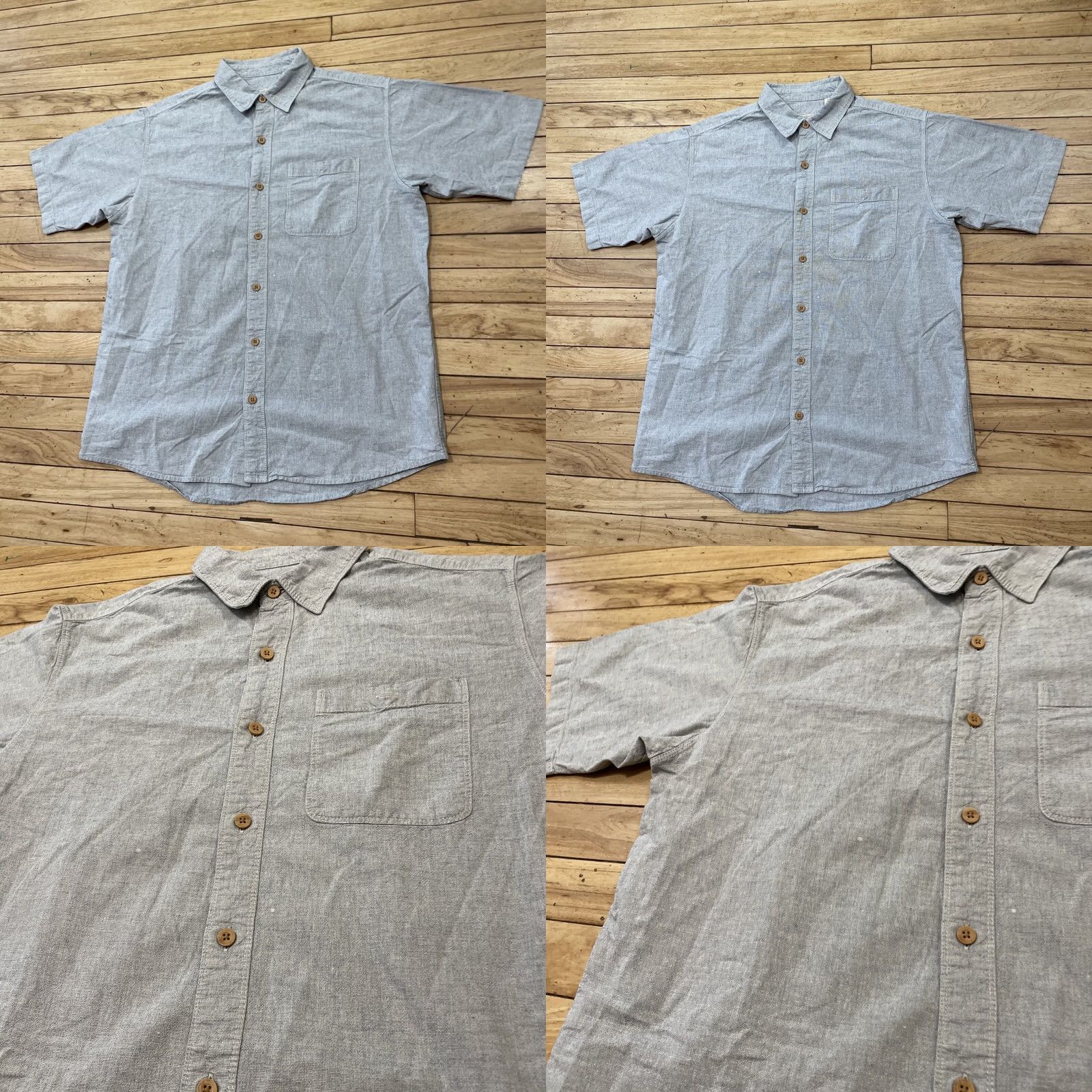 Vintage VINTAGE RedHead Button Shirt Men L Gray Silver Bluish Bleach Spot Spring Casual Outdoor shirt shirt Size US L / EU 52-54 / 3 - 9 Thumbnail