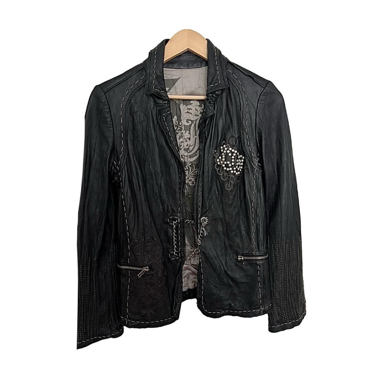 Japanese Brand × Yasuyuki Ishii Leather stud jacket Size S / US 4 / IT 40 - 1 Thumbnail