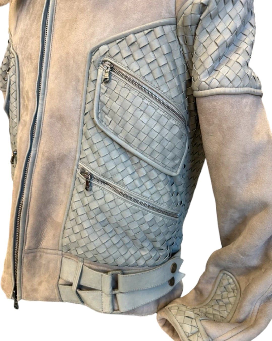 Roberto Cavalli ARCHIVE LEATHER BIKER JACKET Size US M / EU 48-50 / 2 - 4 Thumbnail