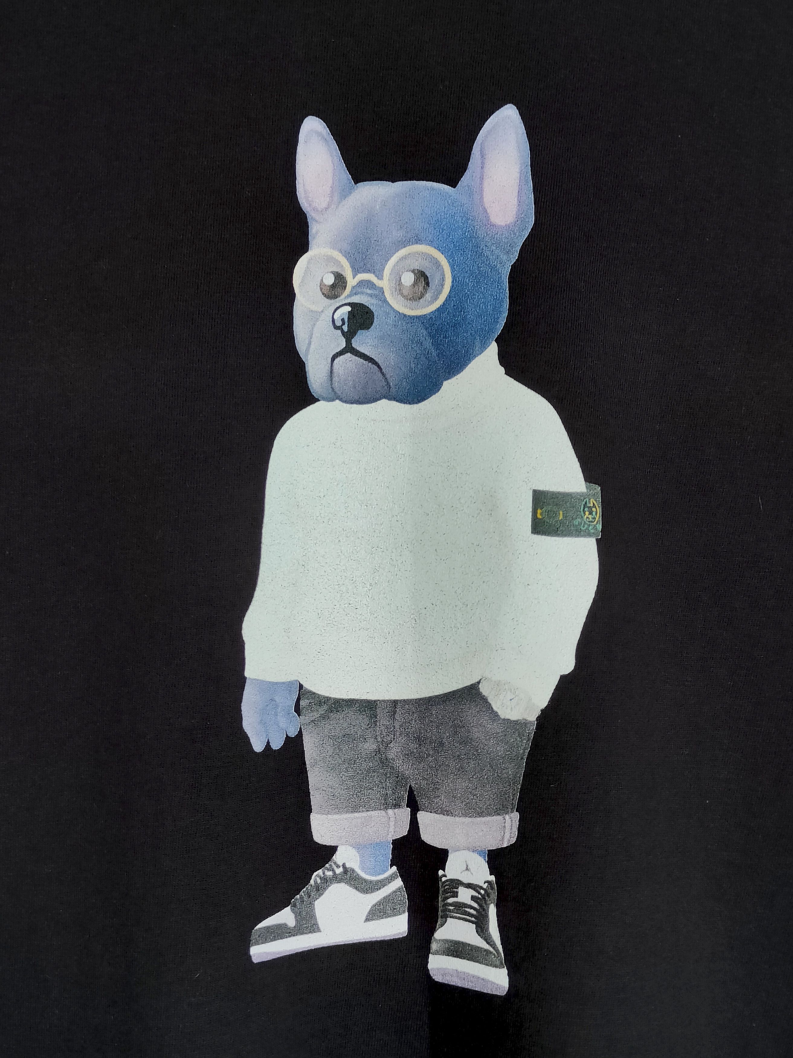 Stanley Blacker French bulldog fair wear stone island t-shirt s-m Size US S / EU 44-46 / 1 - 2 Thumbnail