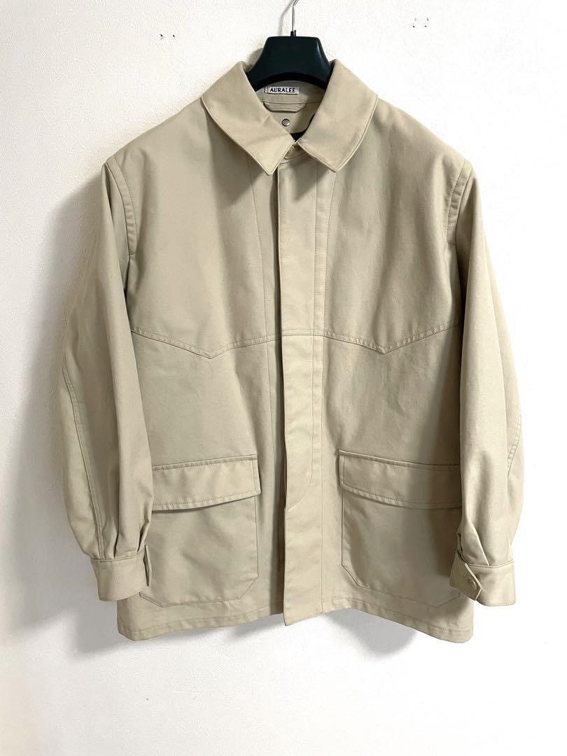 COTTON OILED CANVAS LINER BLOUZON オーラリー COTTON OILED CANVAS LINER BLOUZON オーラリー