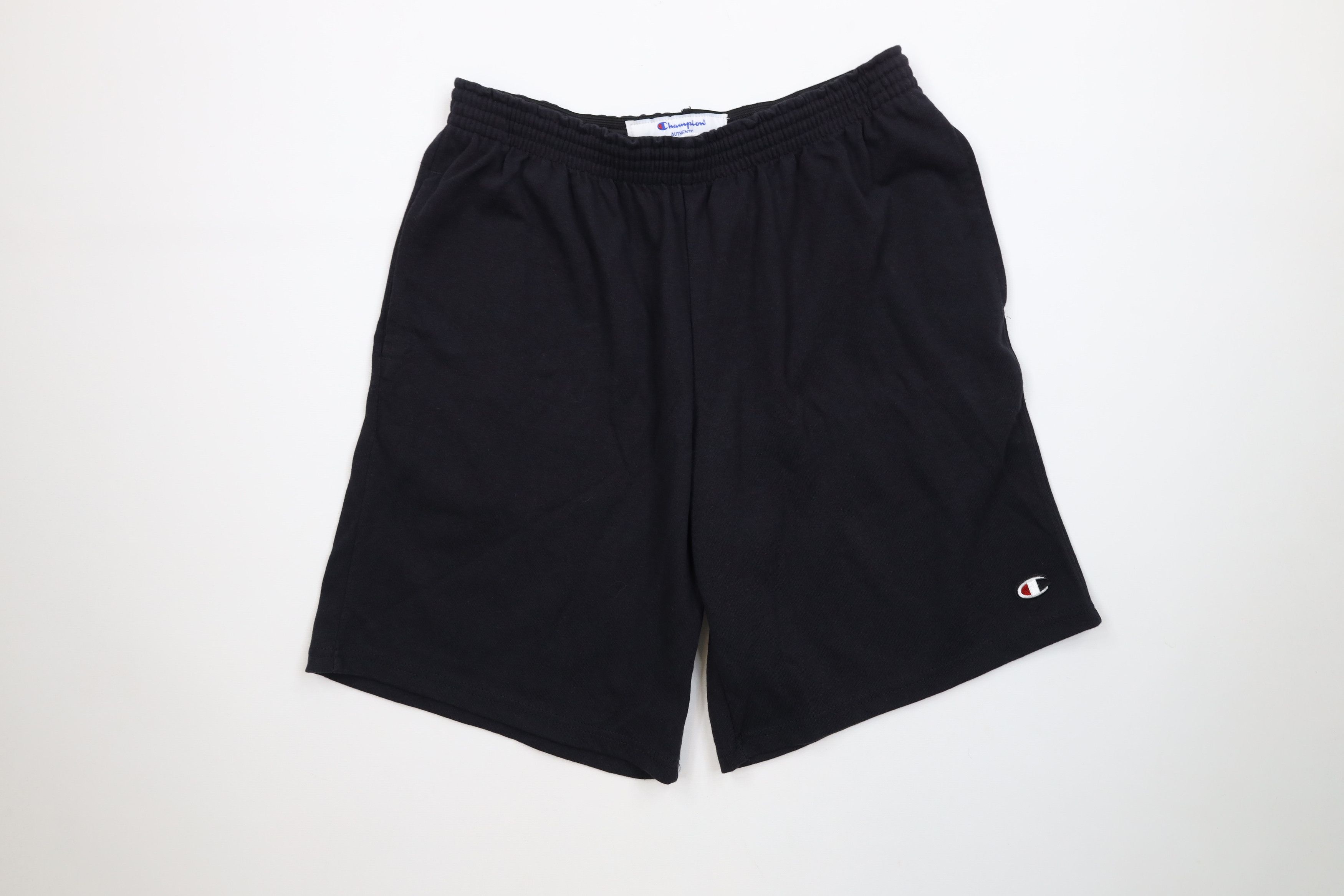 Champion Vintage Champion Logo Above Knee Heavyweight Shorts Black Size US 32 / EU 48 - 1 Thumbnail