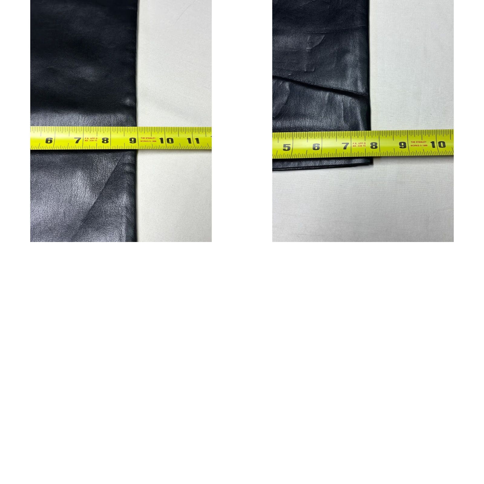 Vintage VINTAGE? Wilfred Aritzia Black Vegan Leather Pants Wide-Leg High Waisted 12 W32 L28 Women Dress Pants Pockets Zip Button Solid Black Modern Minimalist Size 34" / US 12 / IT 48 - 9 Thumbnail