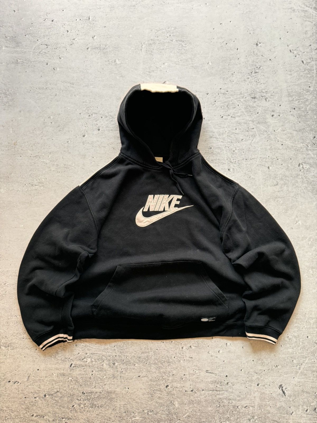 Nike × Vintage NIKE VINTAGE CENTER LOGO OVERSIZE BOXY HOODIE Size US XL / EU 56 / 4 - 1 Thumbnail