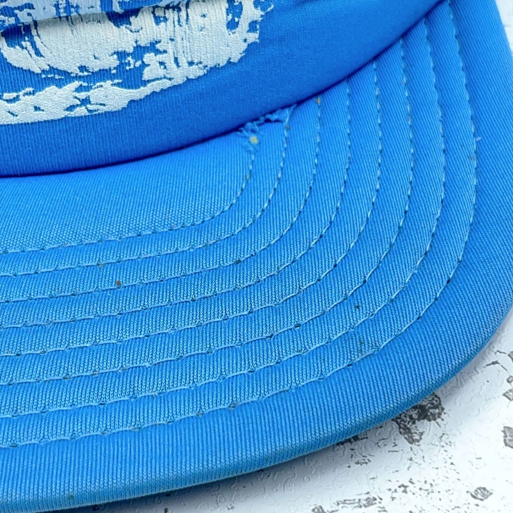 Vintage Vintage Trucker Hat Cap SnapBack Puffy Print 4x4 Truck Off Road 90s High Dome Cap Blue San Sun Mens One Size Adjustable Mesh Back Twill Polyester Hat Size ONE SIZE - 4 Thumbnail
