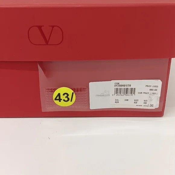 Valentino Valentino Toile Iconographe Flocked Sneakers - EU43.5/US10.5 Size US 10.5 / EU 43-44 - 16 Thumbnail