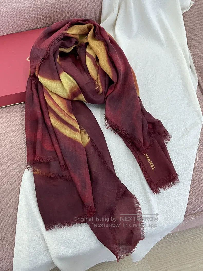Chanel Chanel 26 vic gift limited cashmere scarf shawl Size ONE SIZE - 2 Thumbnail
