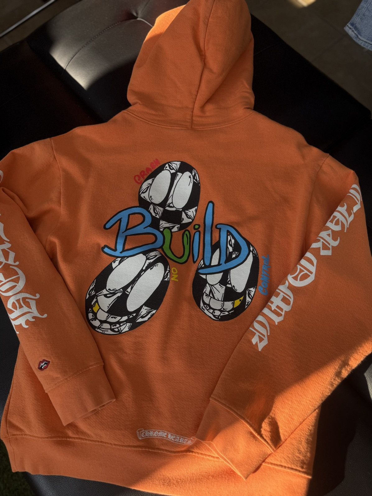 Chrome Hearts × Matty Boy Chrome Hearts Orange “LINK” Matty Boy Hoodie Size L Size US L / EU 52-54 / 3 - 10 Thumbnail
