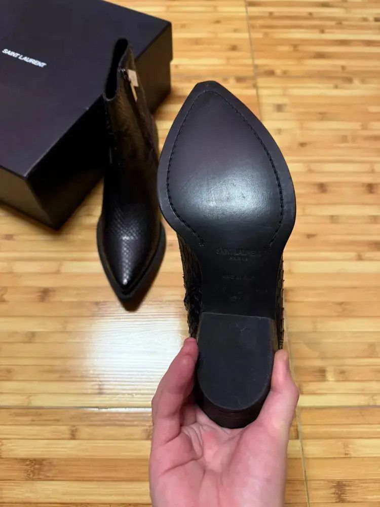 Saint Laurent Paris Sz 41 Saint Laurent Paris Snake Skin Boots-2507 Size US 8 / EU 41 - 4 Thumbnail