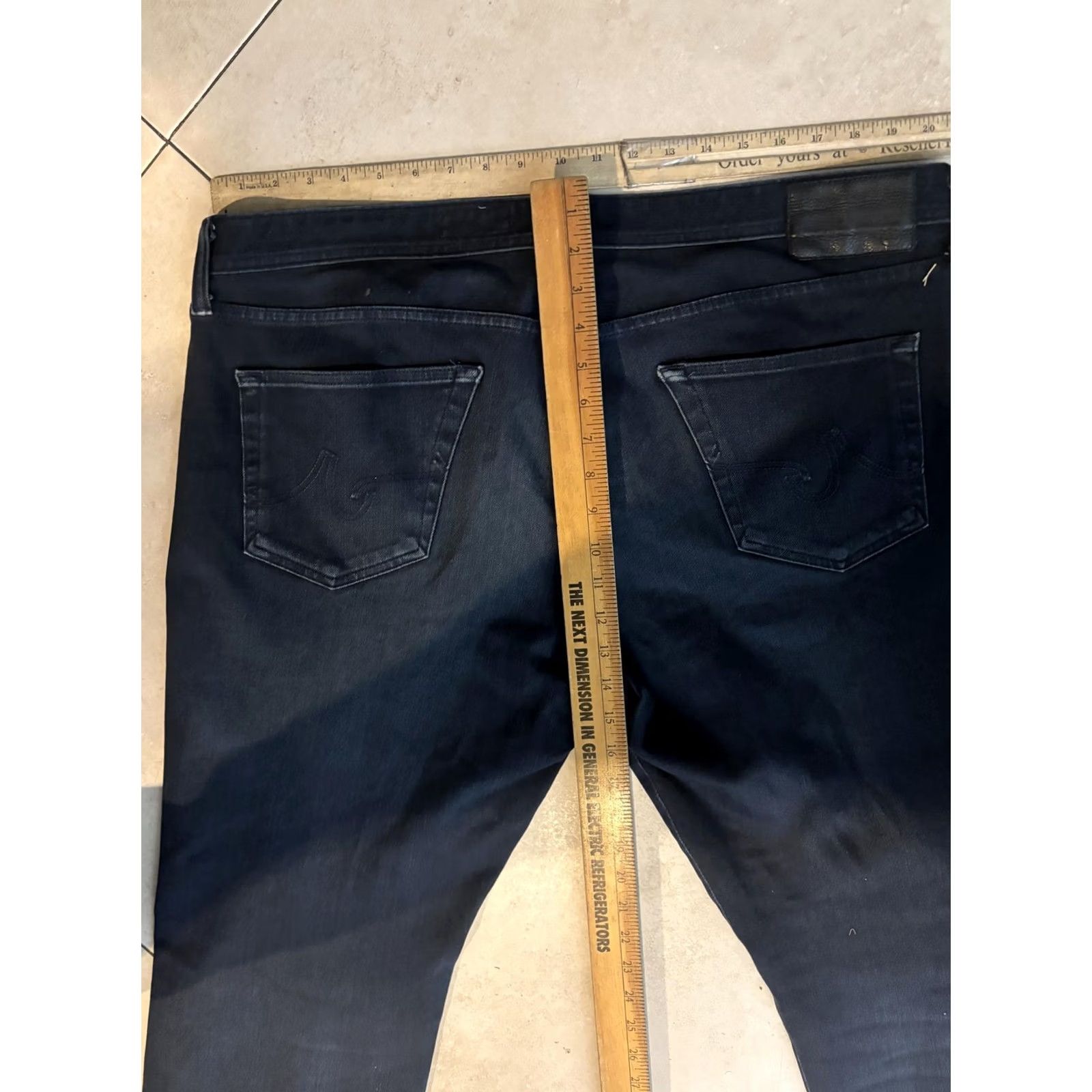 Vintage AG Adriano Goldschmied Jeans Mens 43x35 The Graduate Tailored Leg Stretch Blue Shirt? (No) Size US 43 - 6 Thumbnail