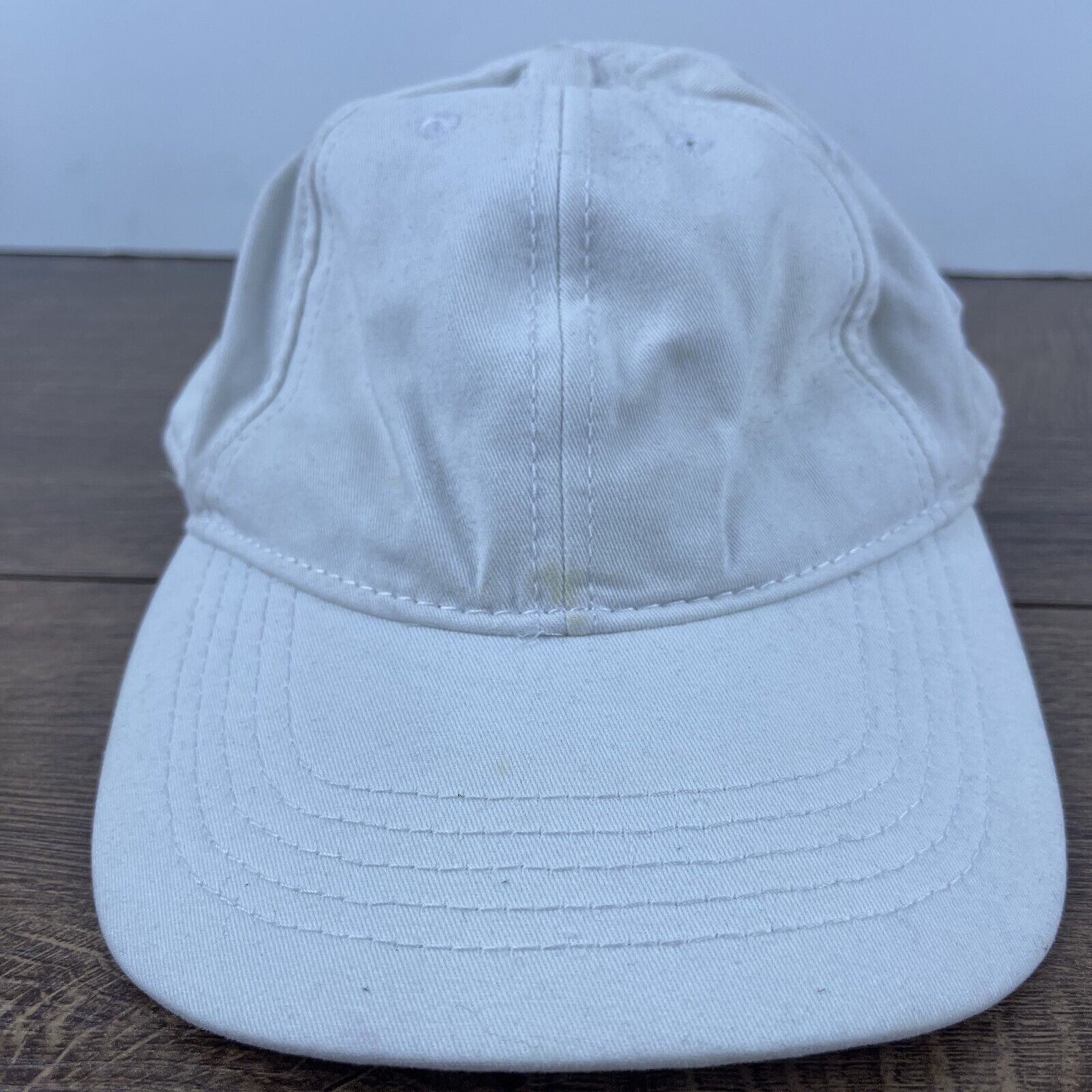 Other Plain White Hat Baseball White Hat Adjustable Adult Size Hat Size ONE SIZE - 1 Thumbnail