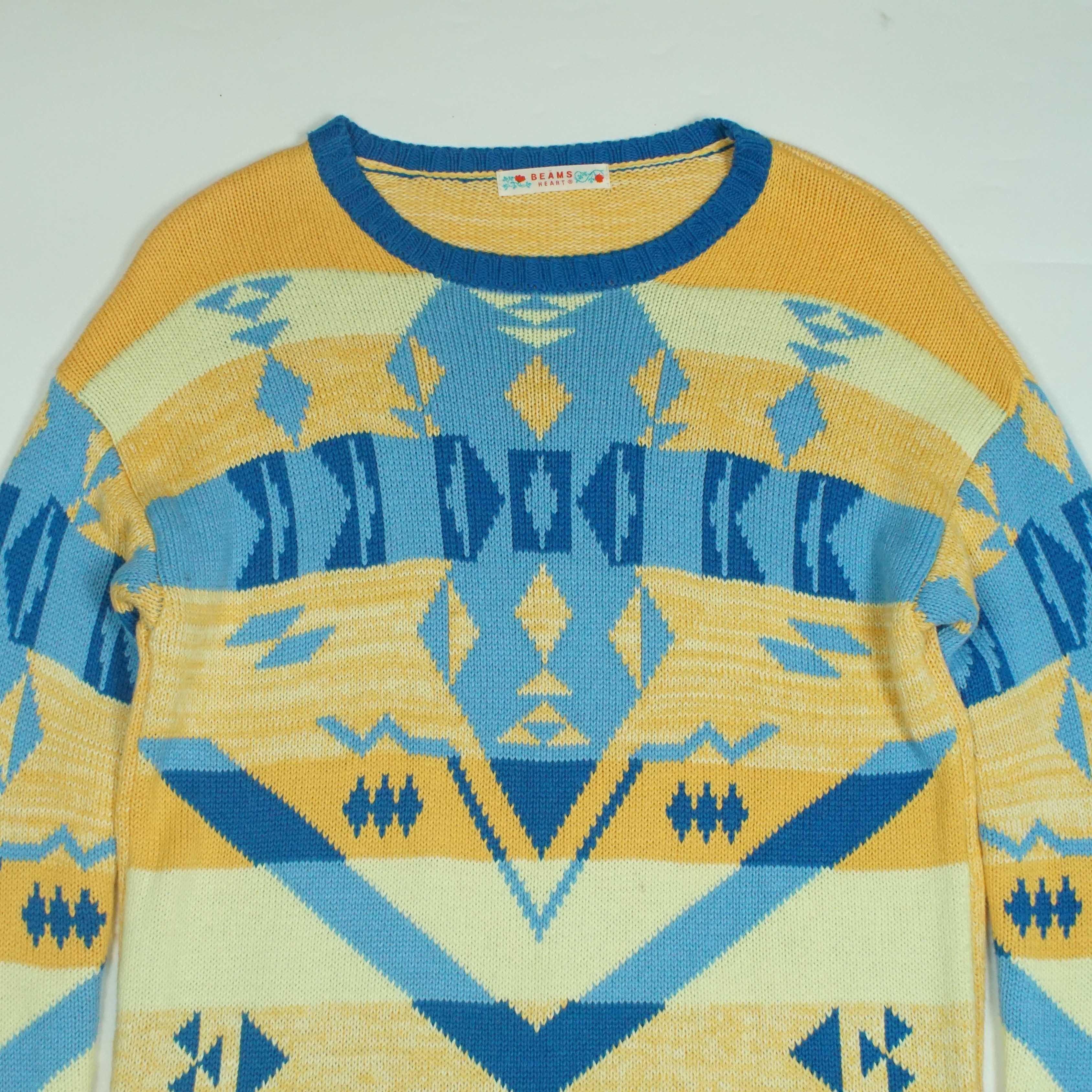 Beams Japan *NoTariff Beams Heart Navajo Pattern Knit Size ONE SIZE - 2 Thumbnail