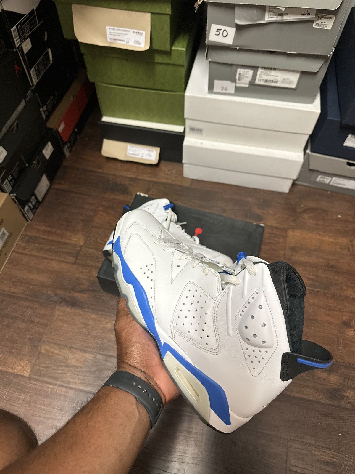 Jordan Brand Jordan 6 Sports blue Size US 12 / EU 45 - 3 Thumbnail