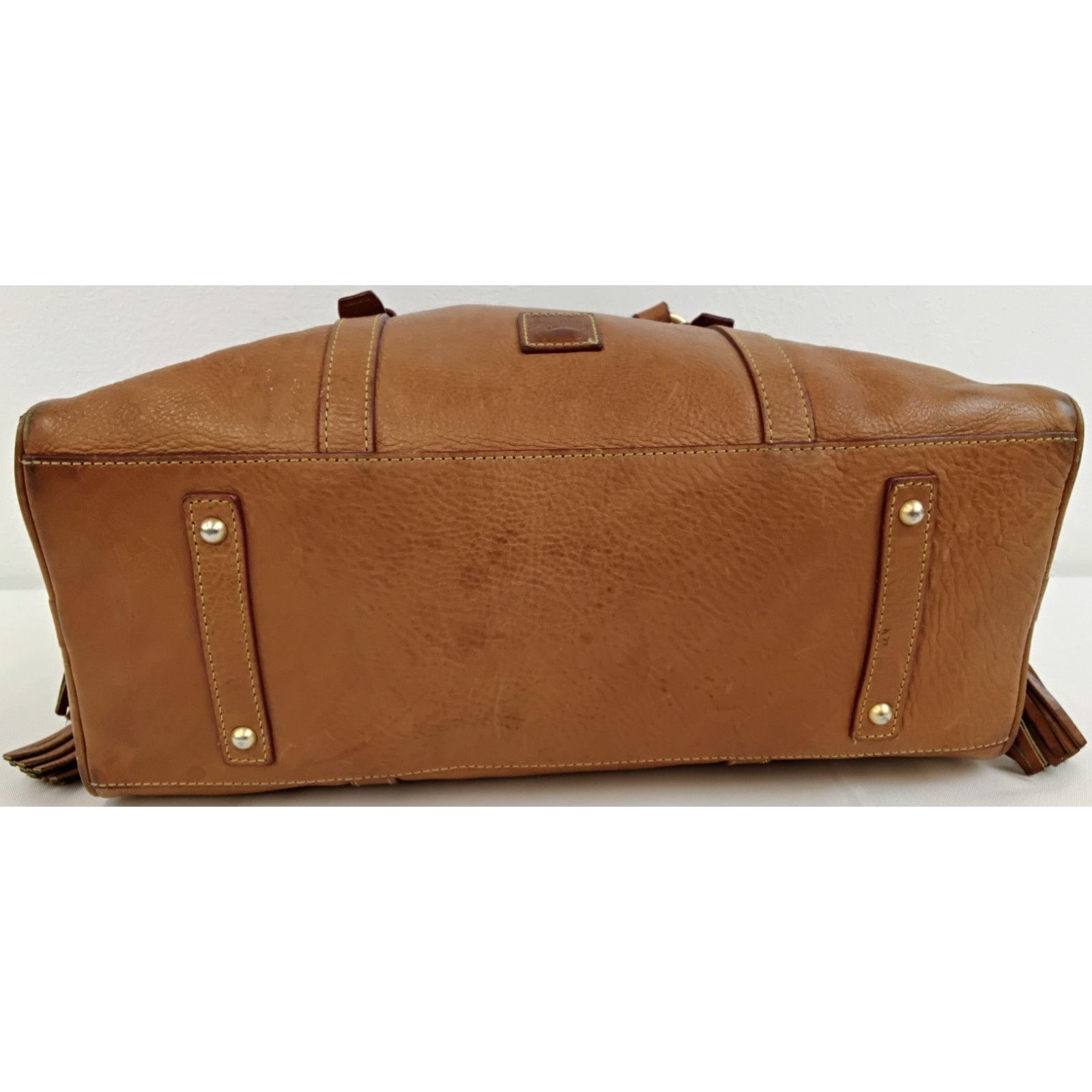 Dooney & Bourke Dooney & Bourke Italian Leather Satchel Bag Brown Purse Size ONE SIZE - 10 Thumbnail