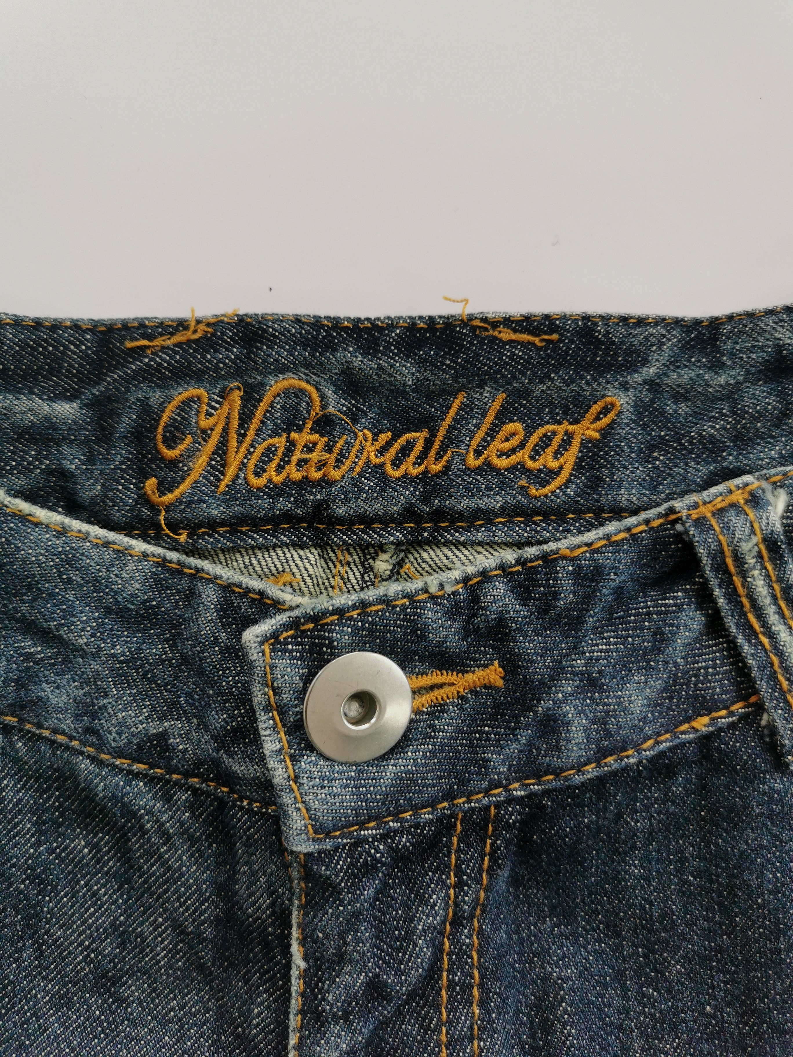 Kapital natural leaf patchwork w/camo line back denim jeans Size US 32 / EU 48 - 5 Thumbnail