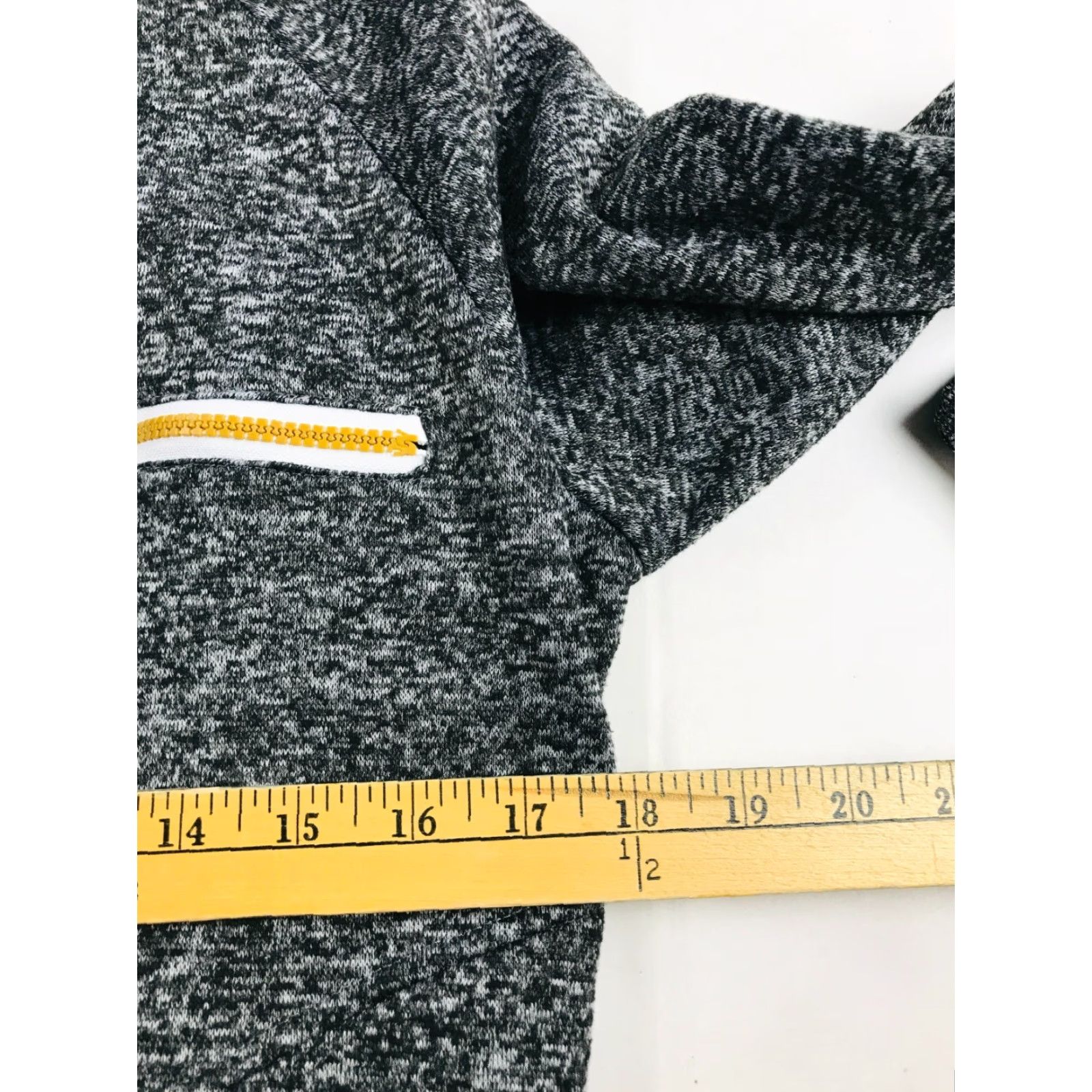 Vintage SIIMHWRSS Sweater Women's Medium Full Zip Lined Black Gray Mock Neck Long Sleeve Regular Fit For Fall Spring Winter Size M / US 6-8 / IT 42-44 - 4 Thumbnail