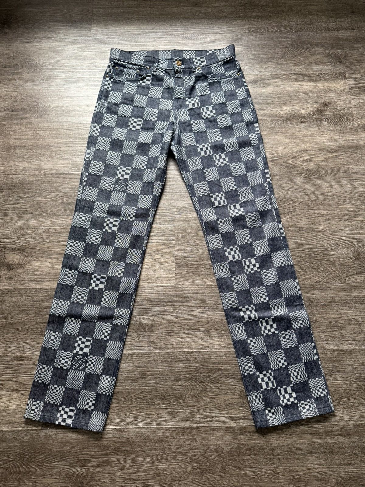 Louis Vuitton Louis Vuitton Distorted Damier Denim Indigo Blue Size 32 Size US 32 / EU 48 - 1 Thumbnail