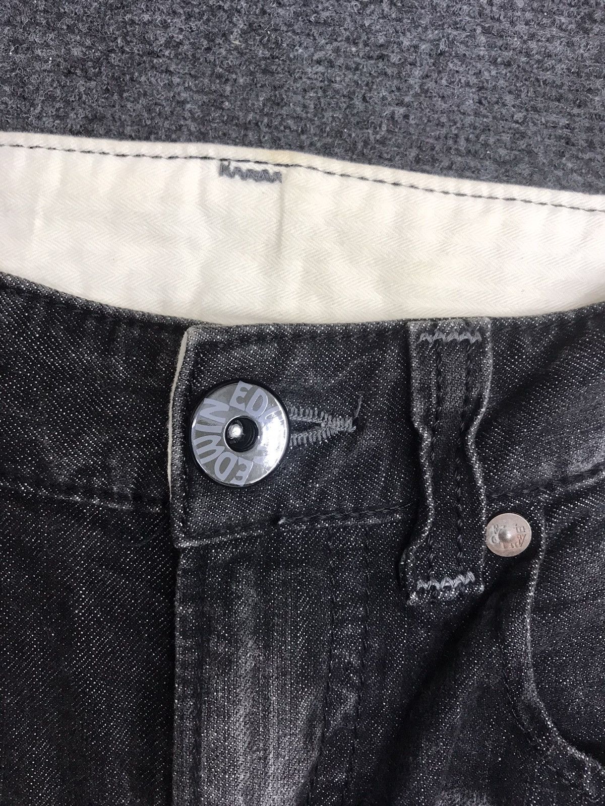 Edwin Flare EDWIN Black Jeans Size US 31 - 6 Thumbnail