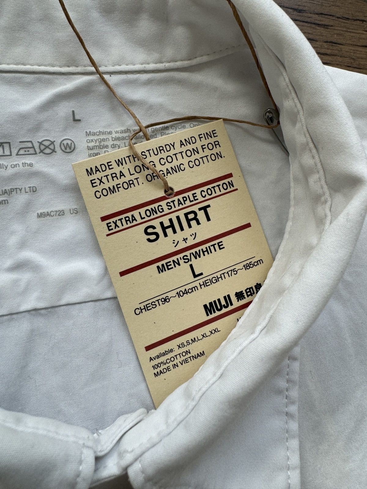 Muji MUJI Japan Organic Cotton Men Minimal Artist White Shirt Size US L / EU 52-54 / 3 - 8 Thumbnail