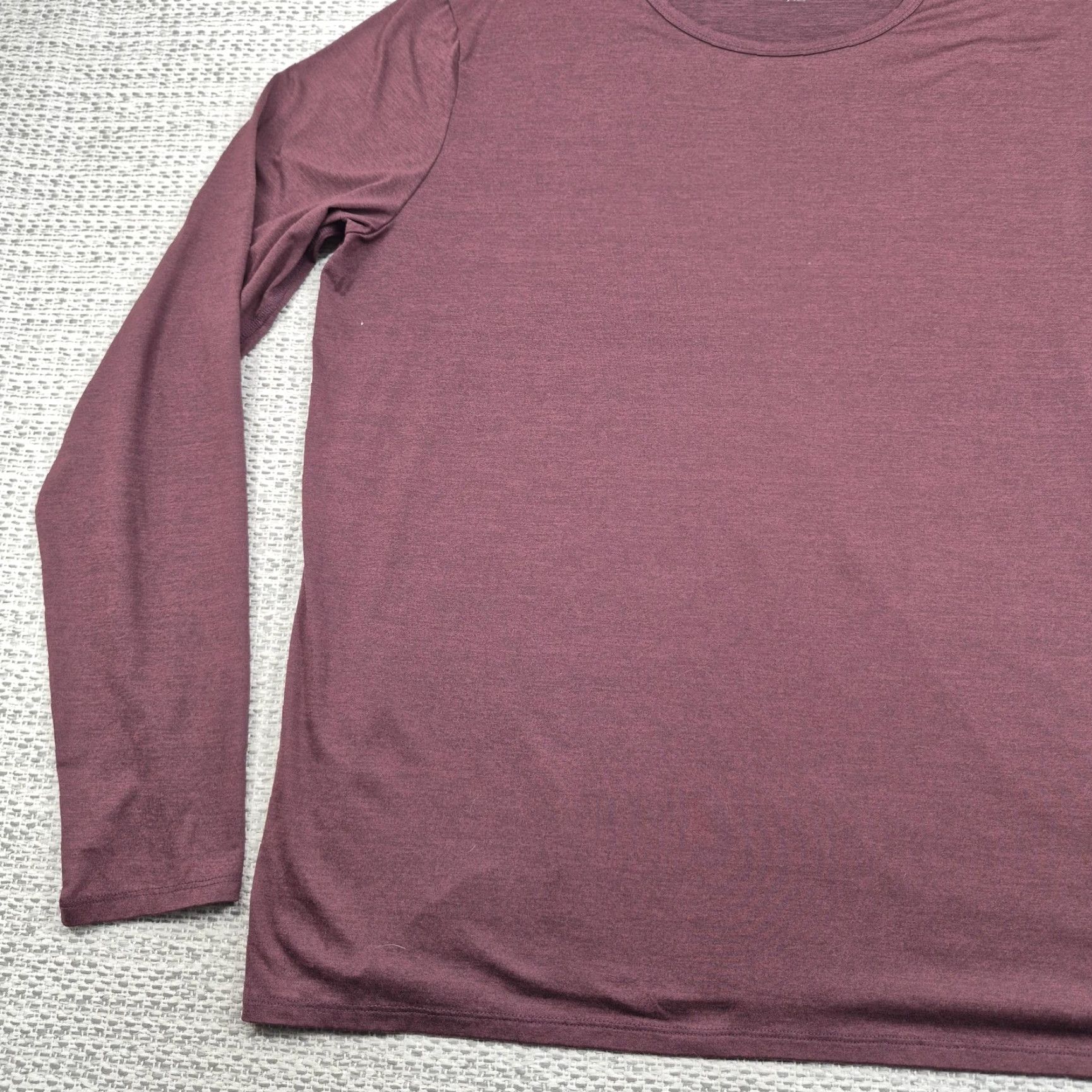 Quince Quince Shirt Mens XL Purple Long Sleeve Lightweight Stretch Crewneck Casual Tee Shirt Size US XL / EU 56 / 4 - 3 Thumbnail