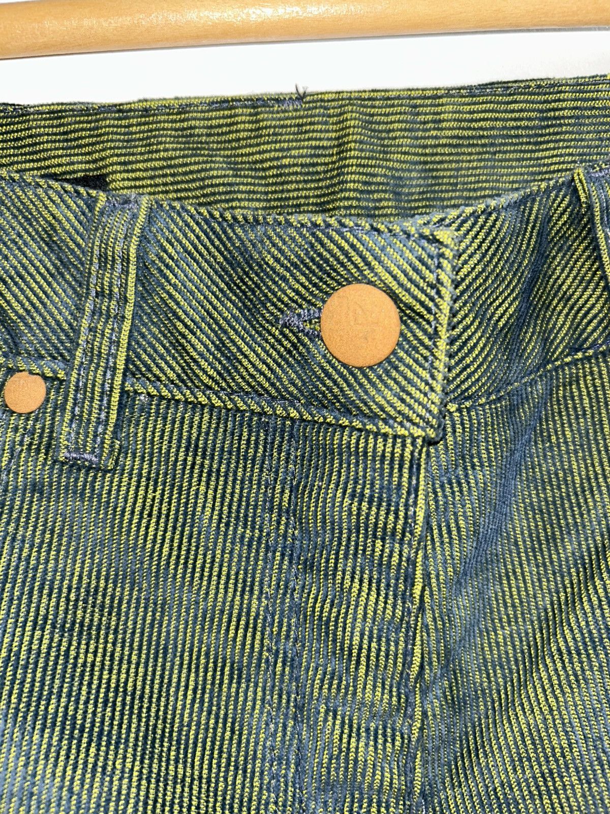 Jean Paul Gaultier JPG Jeans by Gaultier Two Tone Corduroy Ribbed Bootcut Size US 30 / EU 46 - 18 Thumbnail