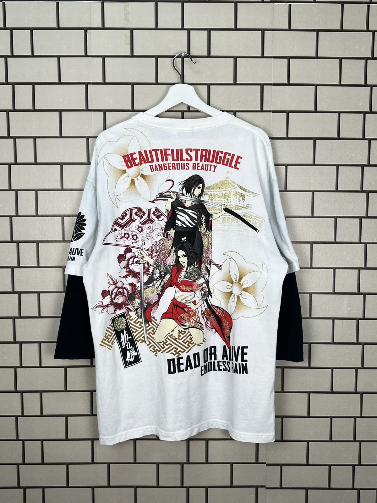 Hysteric Glamour × If Six Was Nine × Japanese Brand Divine Retribution Beautiful Struggle Dangerous Beauty Tee Size US XXL / EU 58 / 5 - 6 Thumbnail