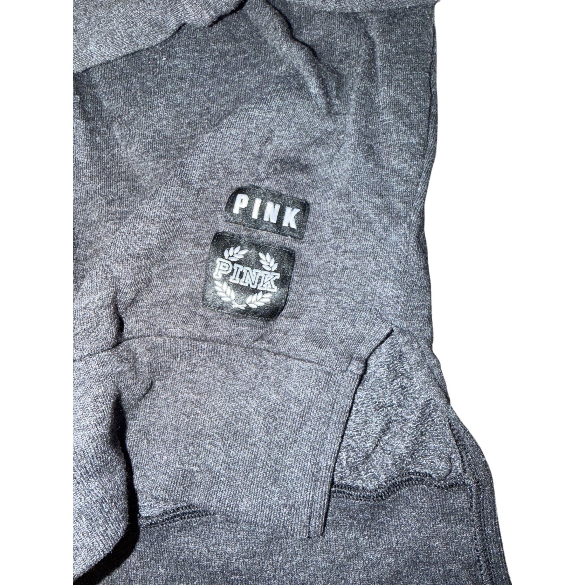 Victoria's Secret Victoria's Secret PINK Full Zip Hoodie Charcoal Gray Front S Size S / US 4 / IT 40 - 2 Thumbnail