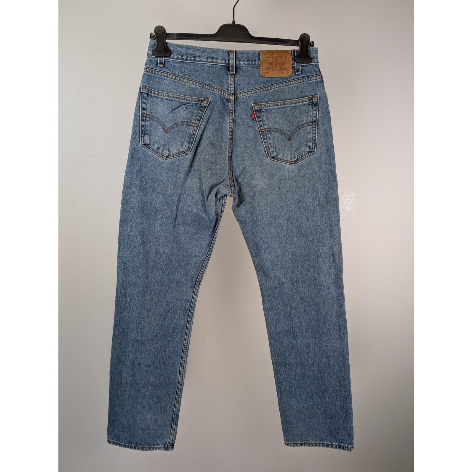 Levi's o1rshd1 Free Hoover Regular Fit Straight Leg Denim Jeans Size US 34 / EU 50 - 12 Thumbnail