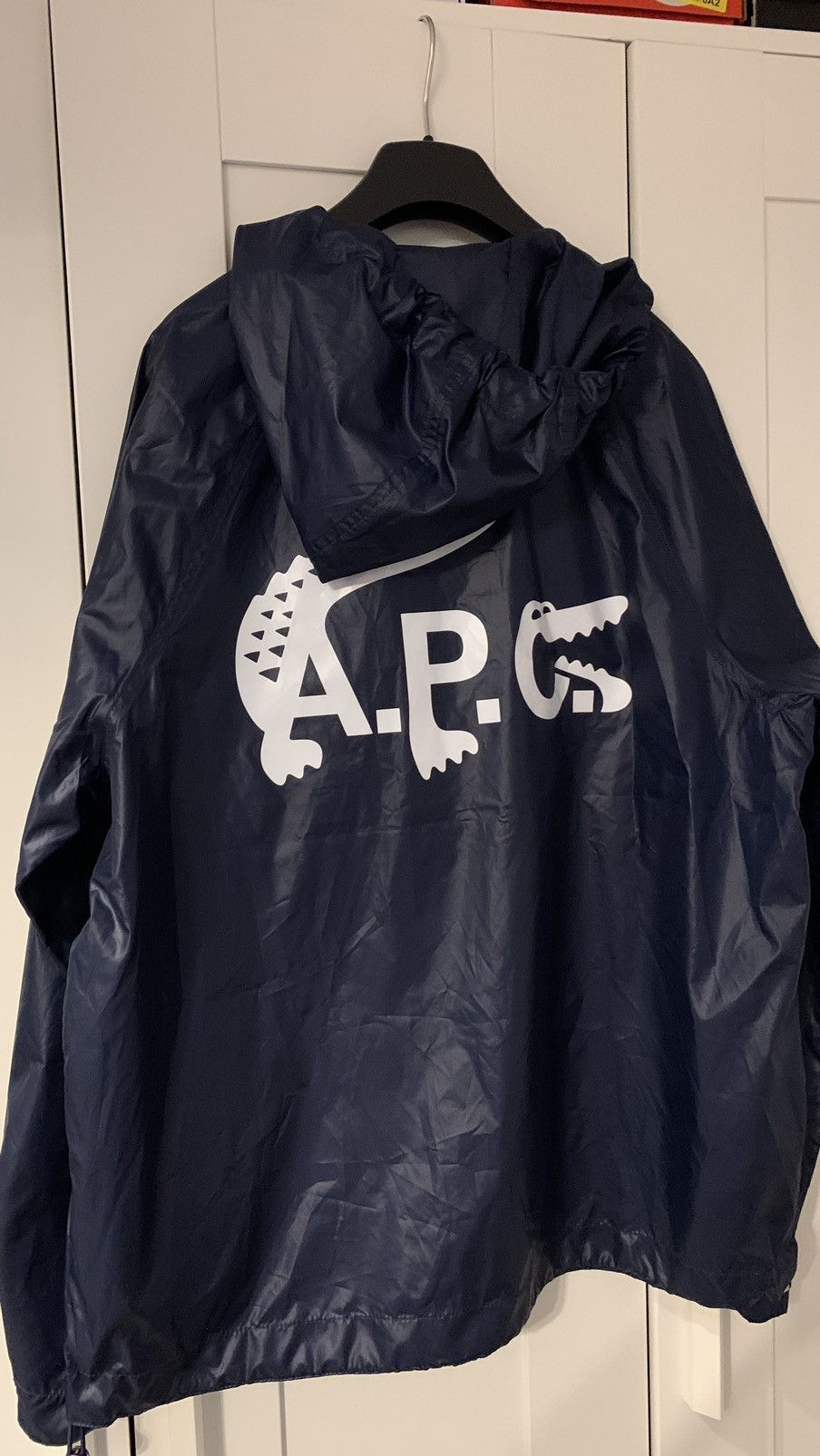 A.P.C. Lacoste A.P.C. Water Resistant Nylon Hooded Jacket size S Size US S / EU 44-46 / 1 - 1 Thumbnail