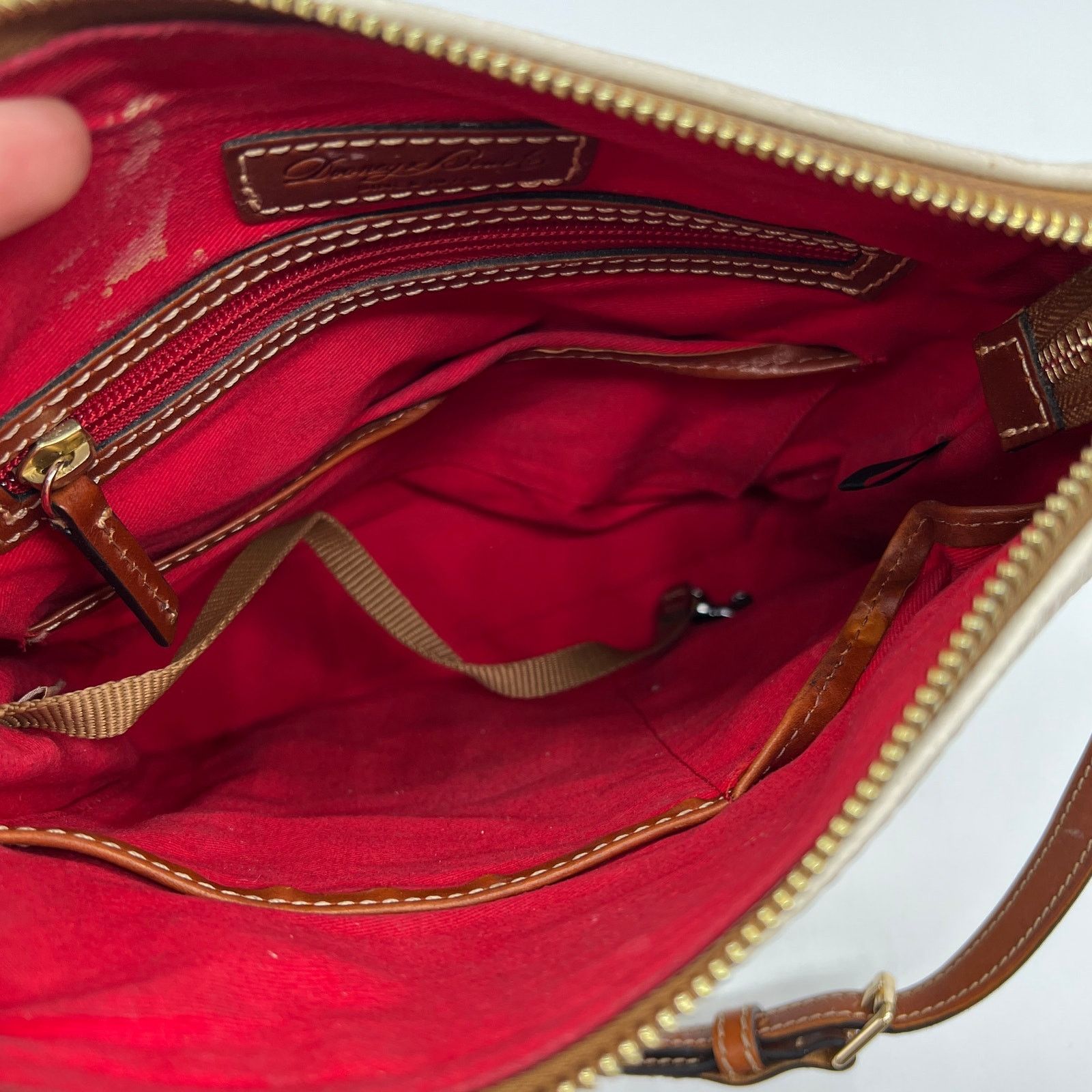 Dooney & Bourke Dooney & Bourke Pebble Leather Crossbody Purse White Size ONE SIZE - 9 Thumbnail