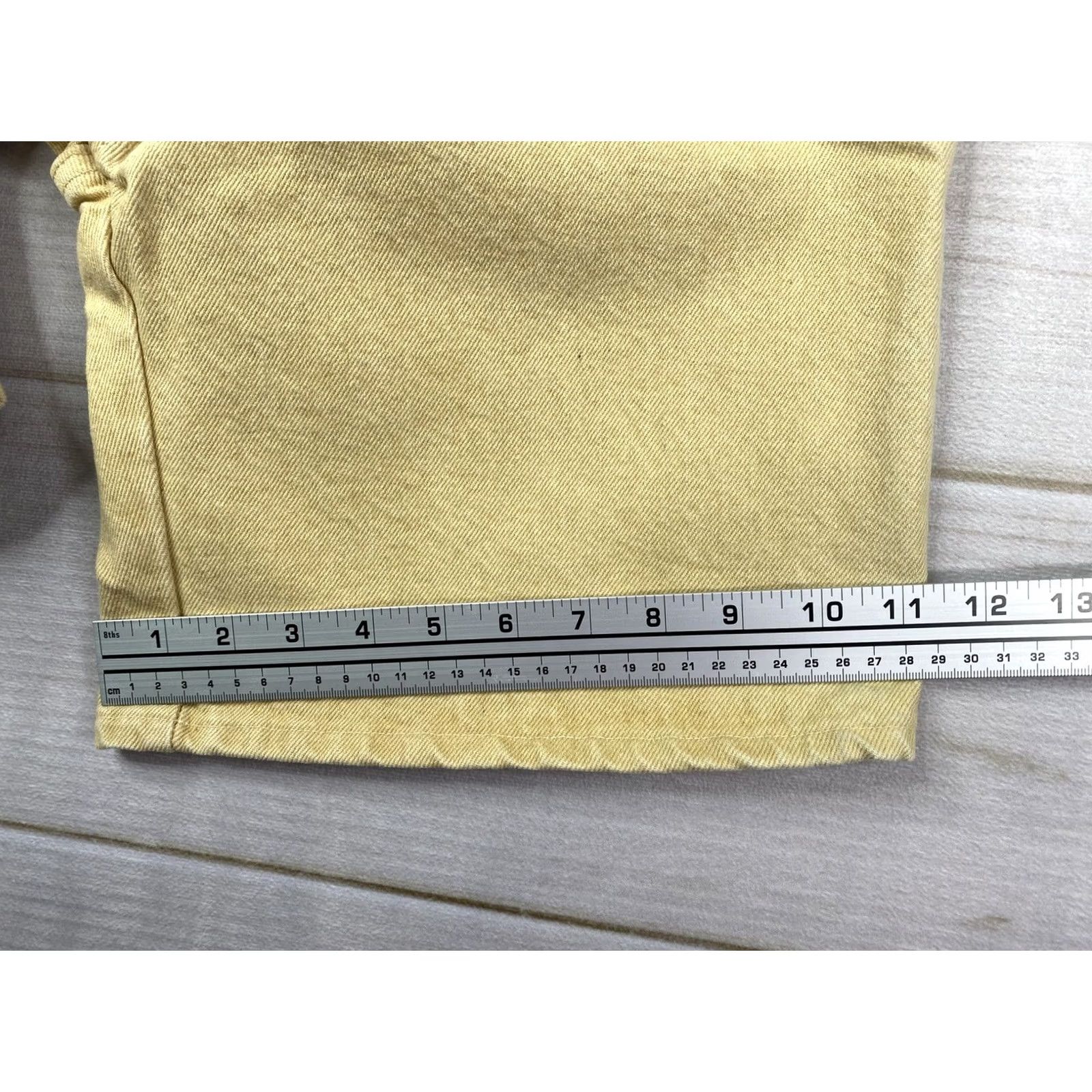 Lands' End VINTAGE Lands' End Bermuda Shorts Womens 8 Yellow High Rise Denim 100% Cotton USA Made Size 30" / US 8 / IT 44 - 7 Thumbnail