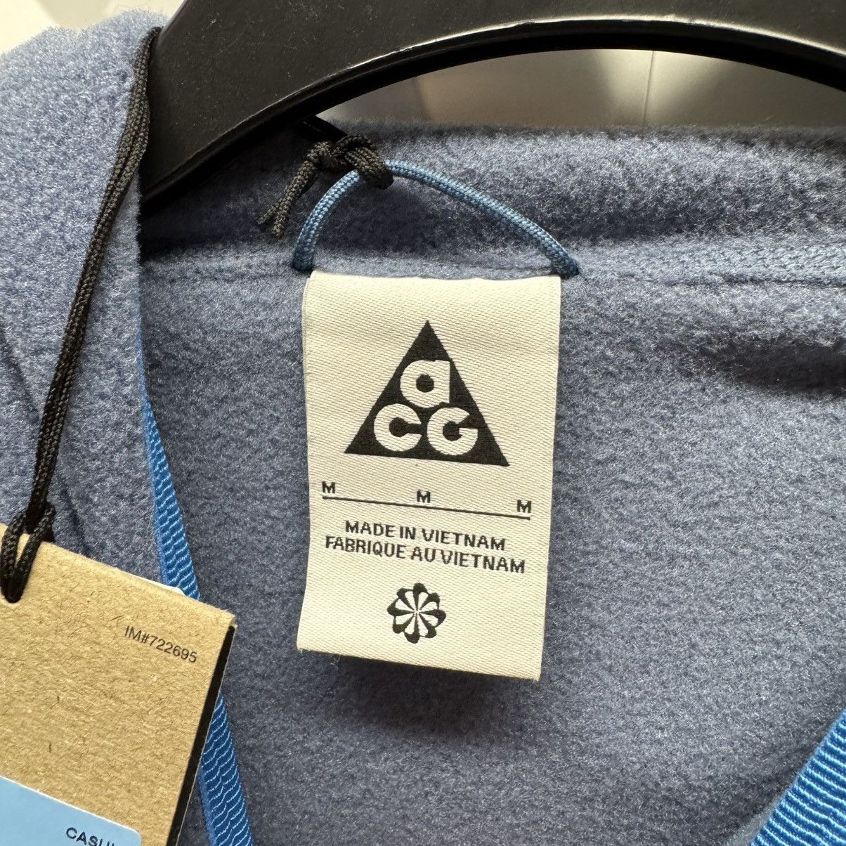 Nike ACG × Polartec Nike ACG Polartec Therma-Fit Wolf Tree Hoodie Blue Photon M Size US M / EU 48-50 / 2 - 8 Thumbnail