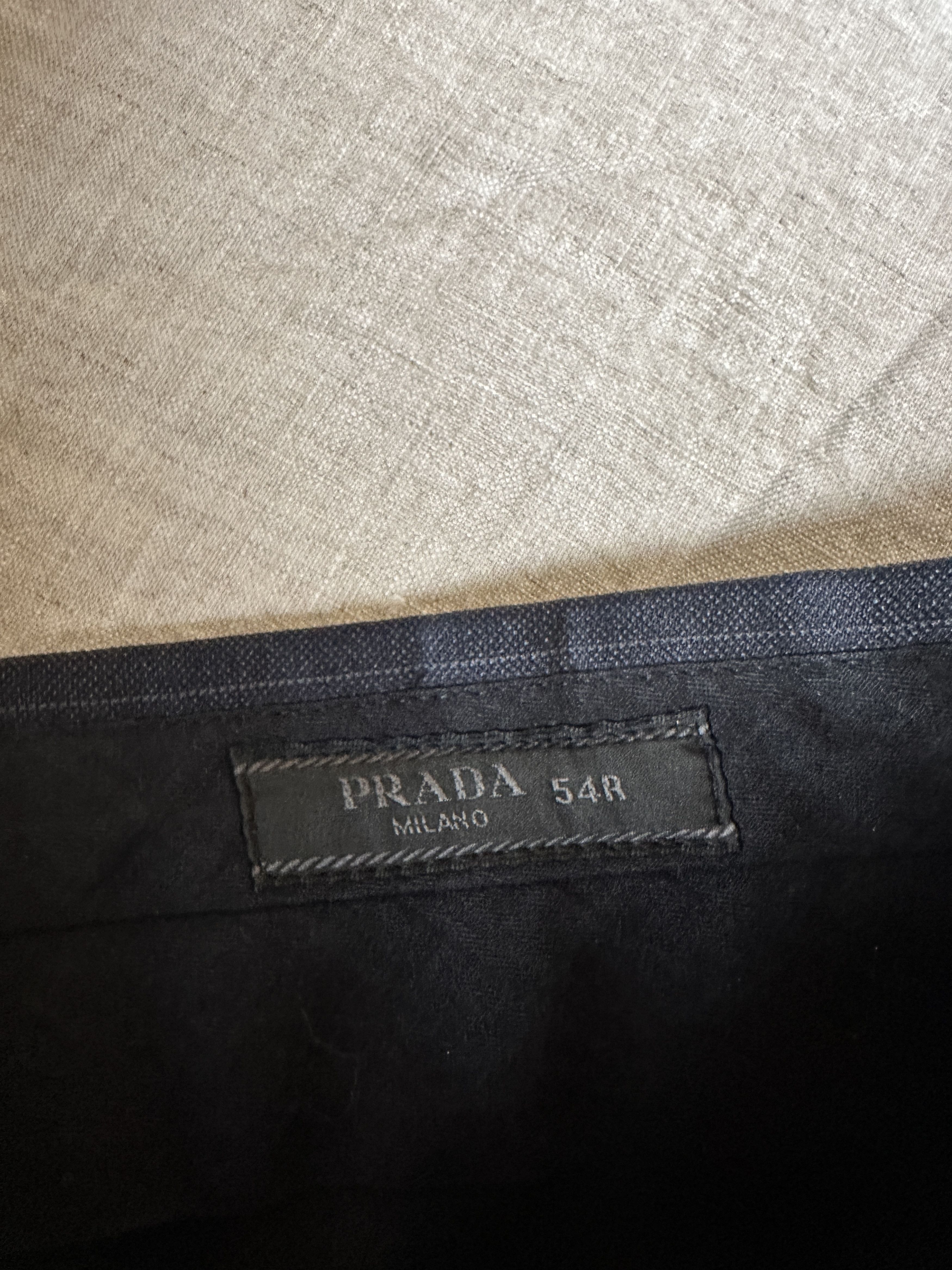 Prada Pinstriped Wool Trousers