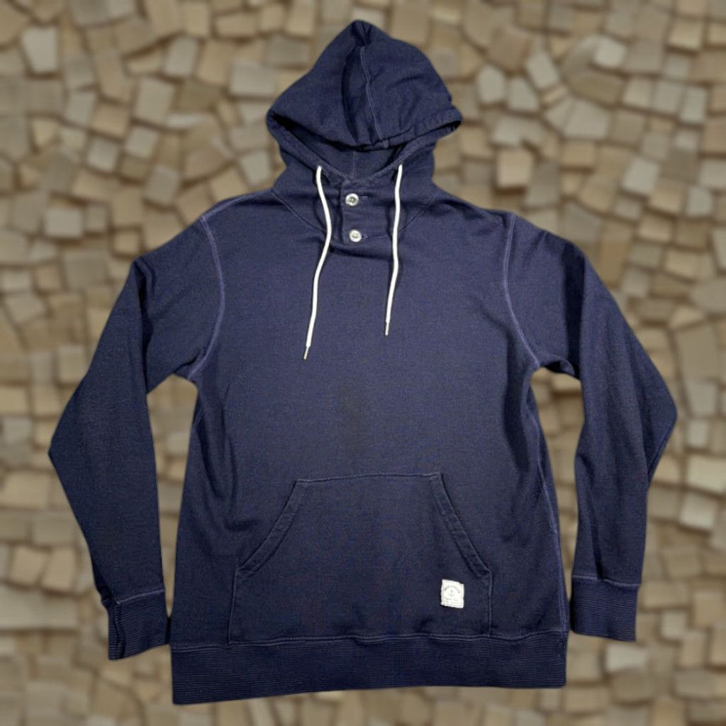 Vintage Iron and Resin Sweater Pullover Adult MEDIUM Blue Sweatshirt Hoodie USA Size US M / EU 48-50 / 2 - 1 Thumbnail