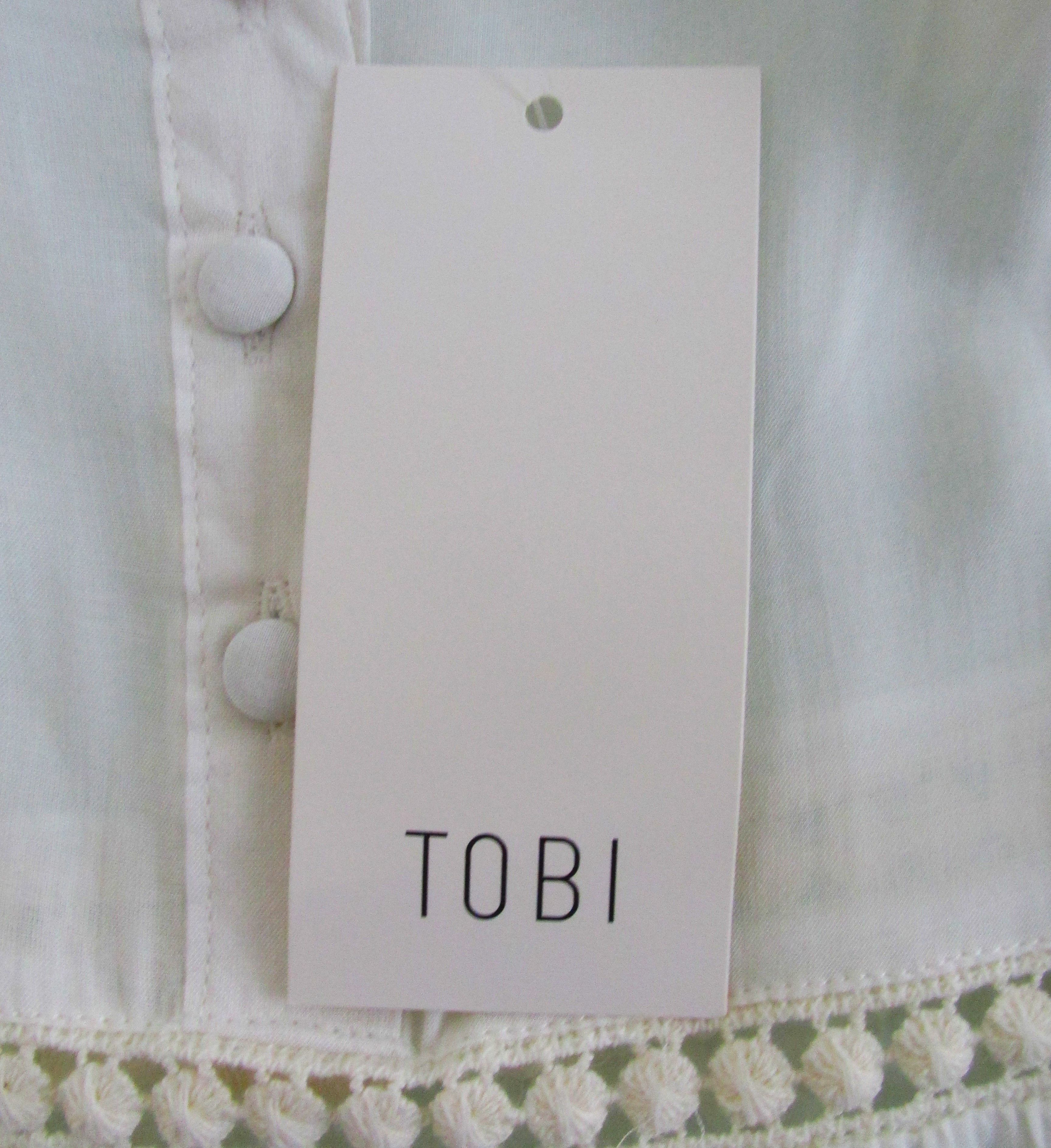 Other TOBI (NWT) Women's Long Sleeve Rayon Blouse Size Medium Size M / US 6-8 / IT 42-44 - 7 Thumbnail