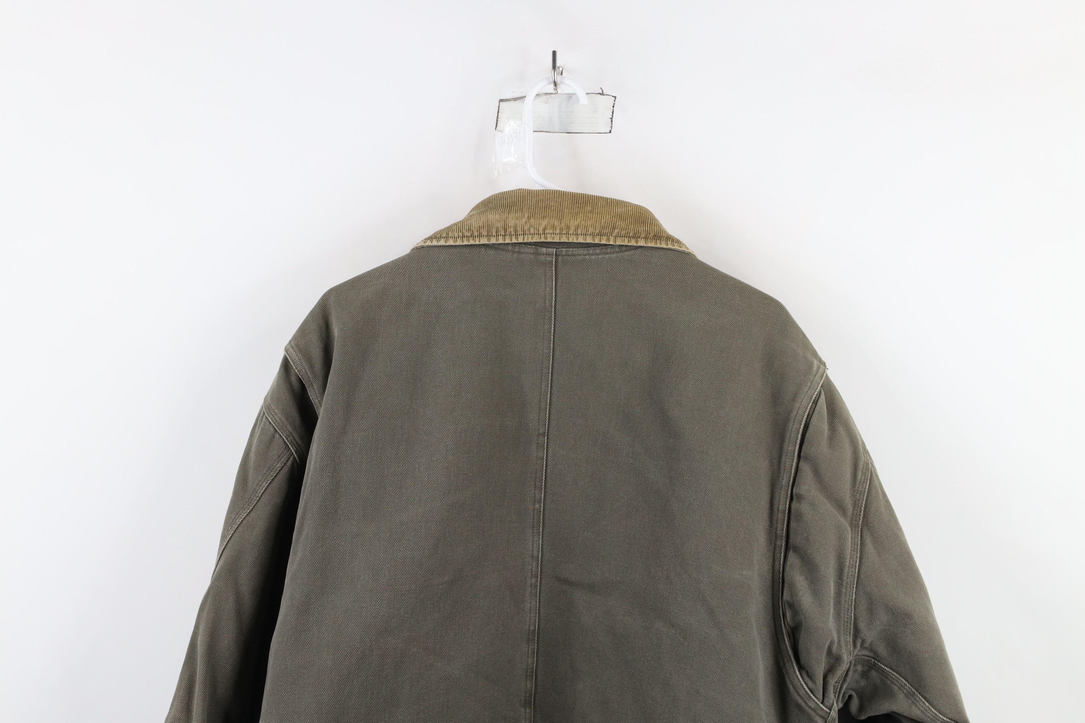 Vintage Vintage Y2K Streetwear Lined Corduroy Collar Canvas Jacket Size US XXL / EU 58 / 5 - 14 Thumbnail
