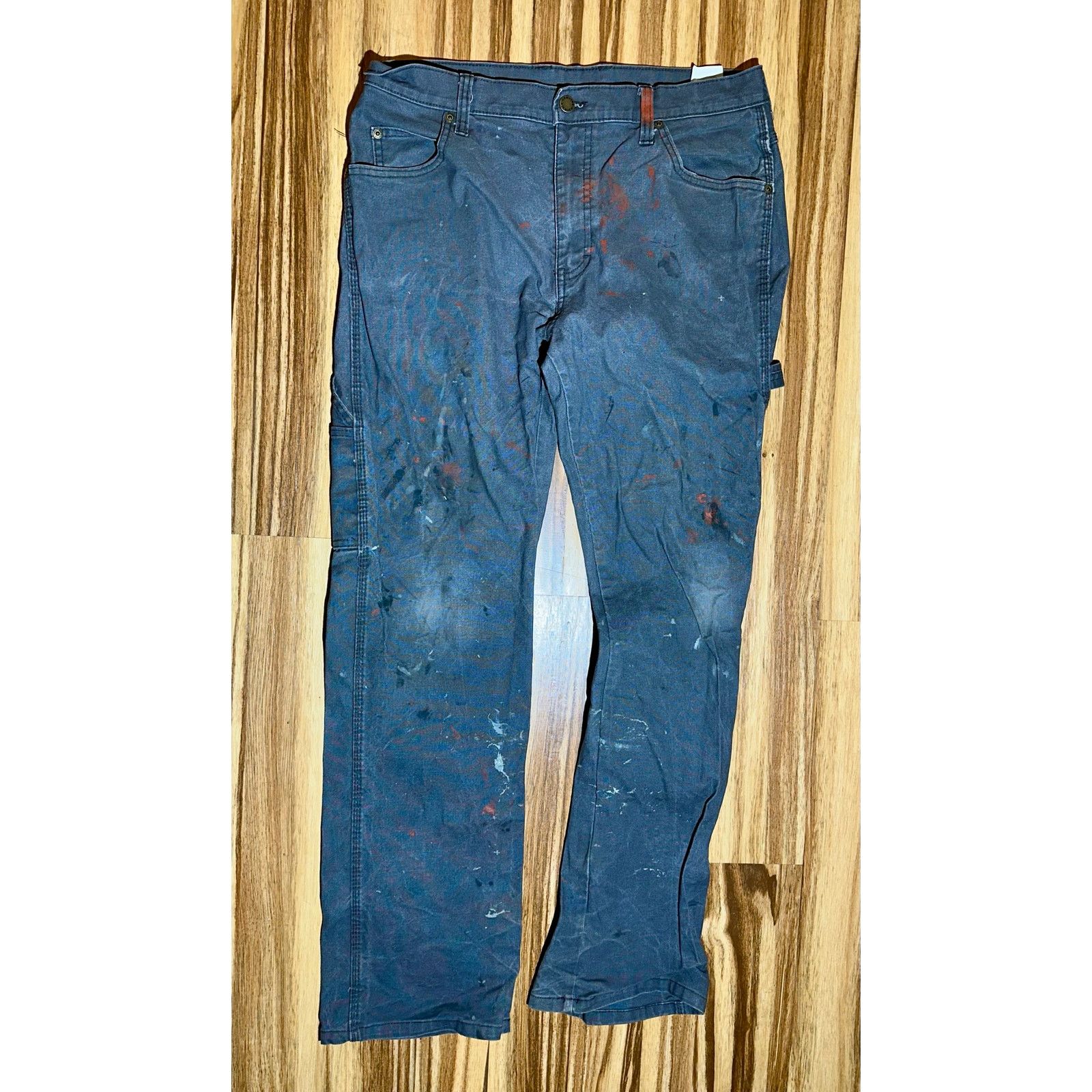 Dickies Gray Dickies Work Pants Size 33/32 Worn In Size US 33 - 1 Thumbnail