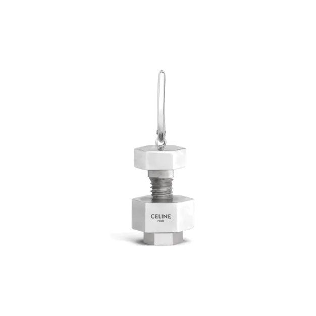 Celine o1bcso1str1024 Size: OS / Screw Earrings in Silver Size ONE SIZE - 1 Thumbnail