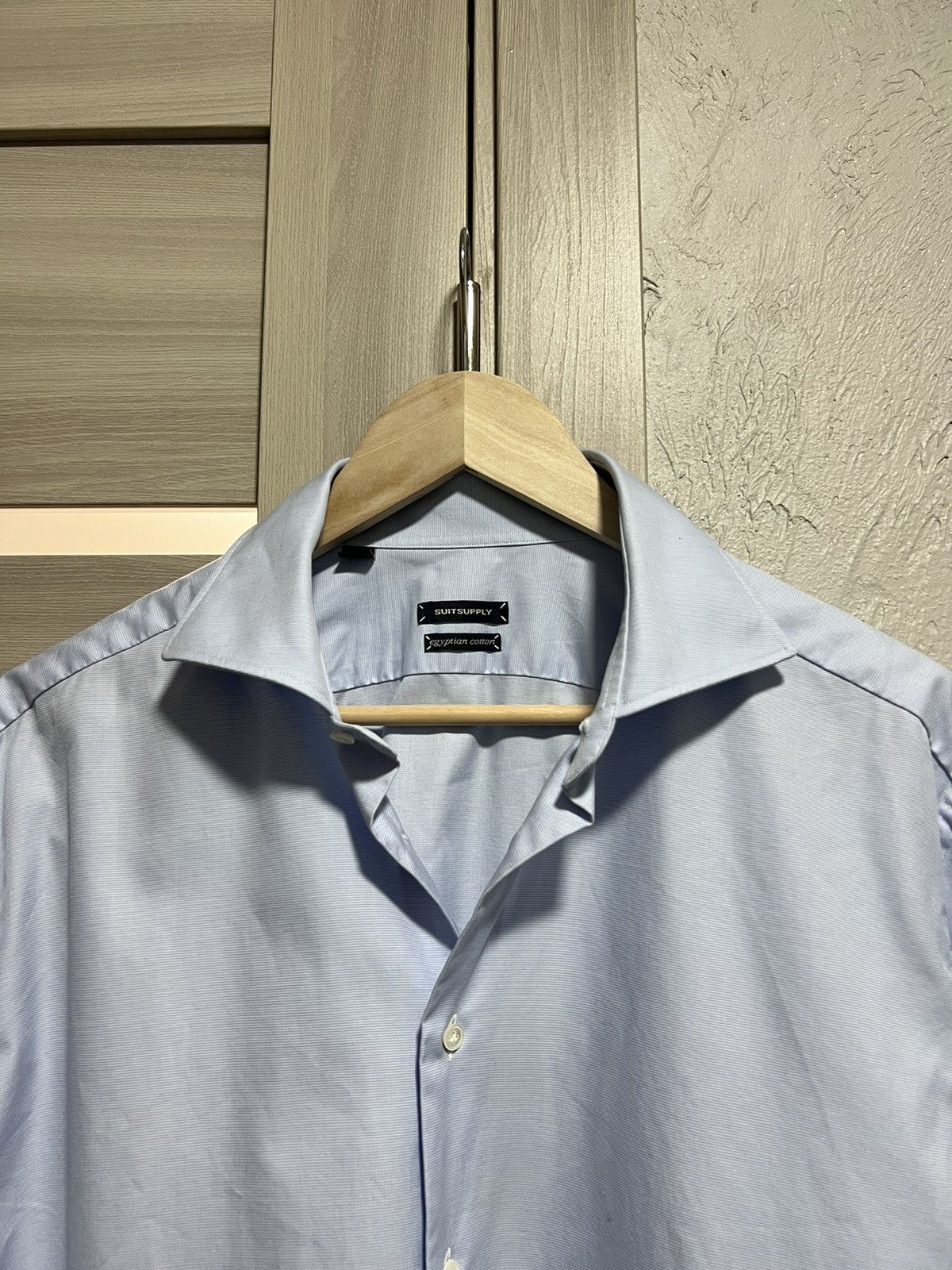 Suitsupply Suitsupply Luxury Shirt Long Sleeve Blue French Cuff Vintage Size US M / EU 48-50 / 2 - 9 Thumbnail