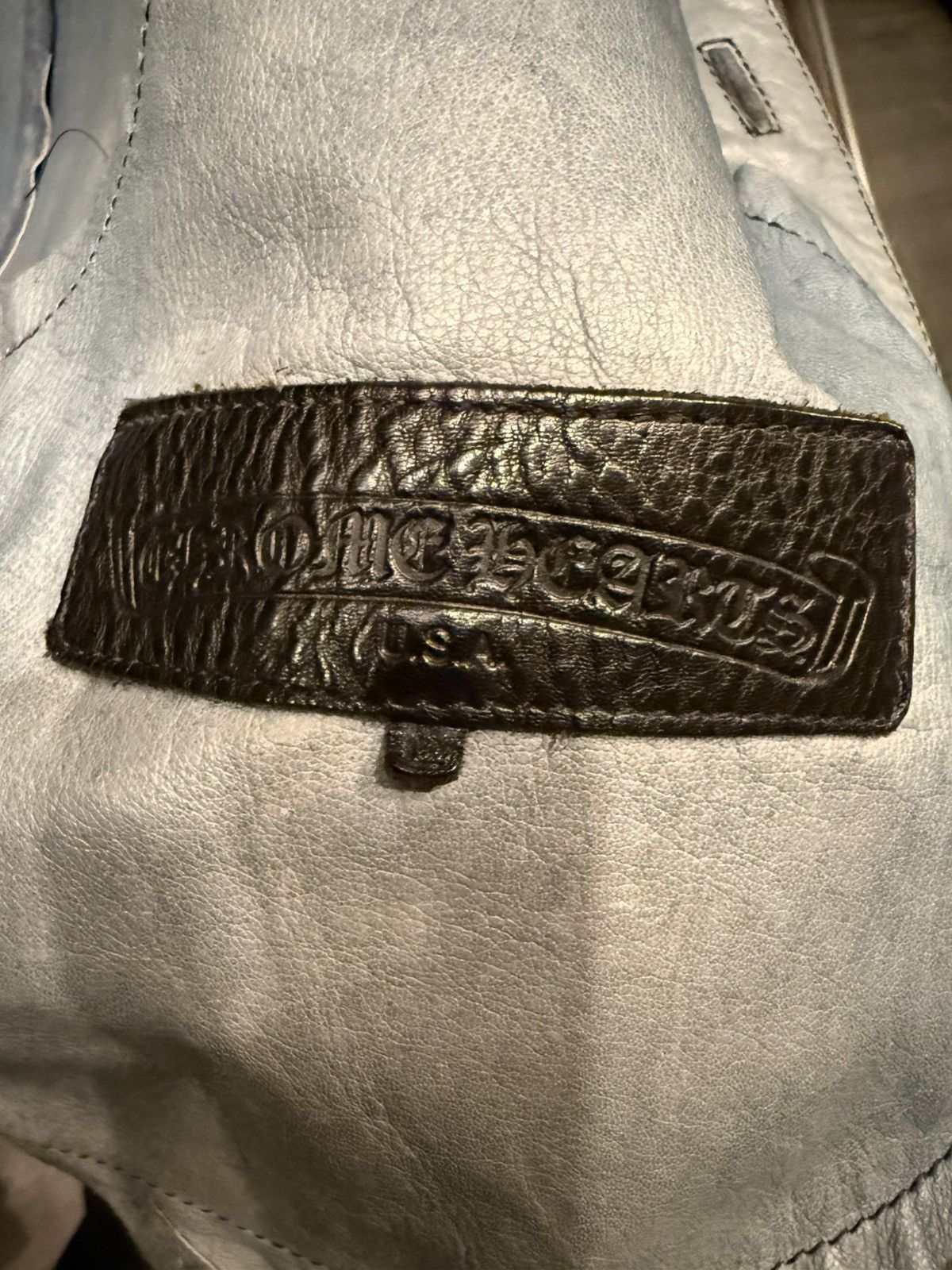 Chrome Hearts 1/1 Chrome Hearts leather shirt « sky blue » size L Size US L / EU 52-54 / 3 - 6 Thumbnail
