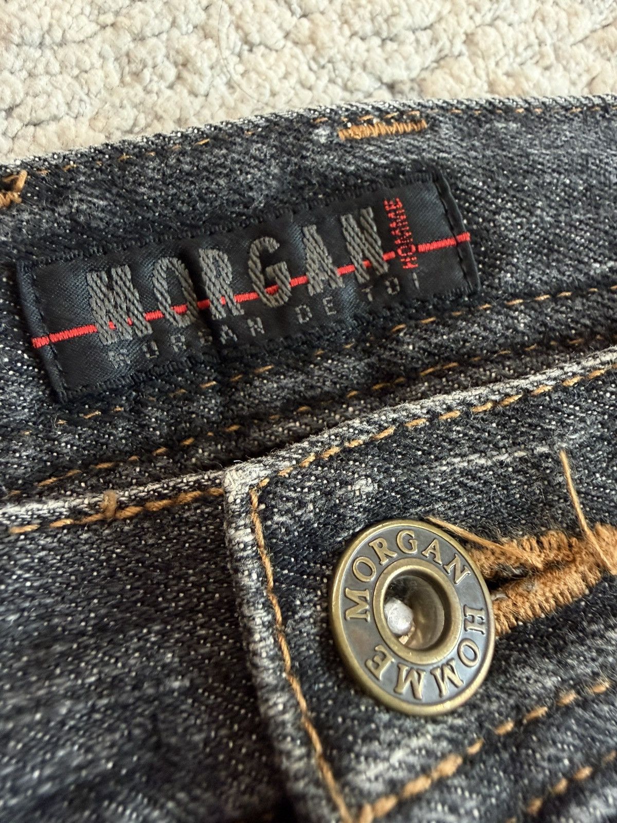 Morgan Homme Snake Print Pleated Flare Denim Size US 29 - 3 Thumbnail