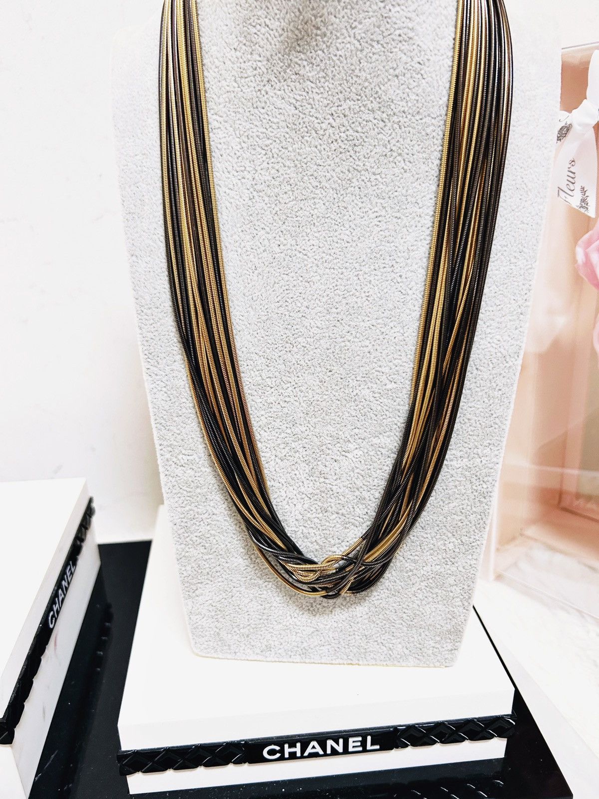 Chanel Authentic Chanel Ultra RARE Runway Multi Chain Necklace Size ONE SIZE - 5 Thumbnail