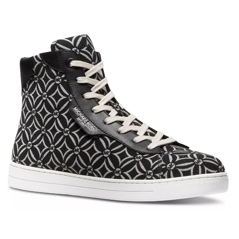 MICHAEL KORS Keating Diamond Print High-Top Sneaker 9.5