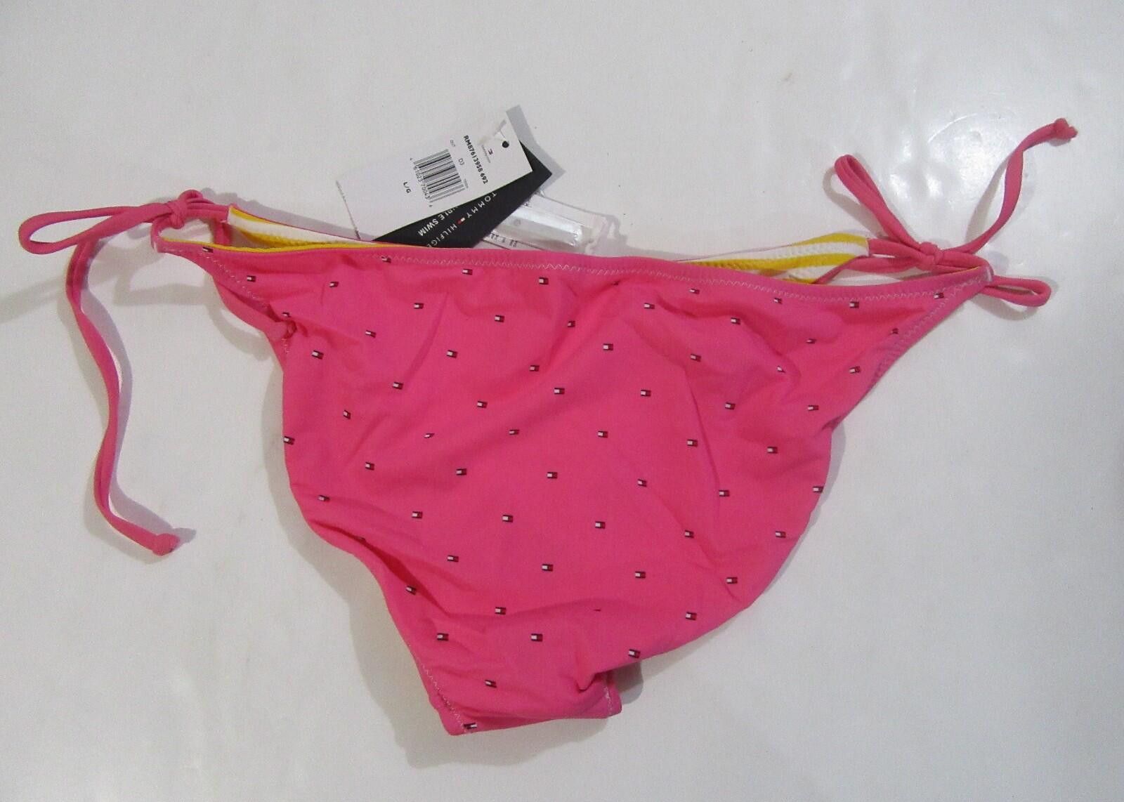 Tommy Hilfiger Tommy Hilfiger Womens Reversible Bathing Suit Bikini LG Size ONE SIZE - 3 Thumbnail